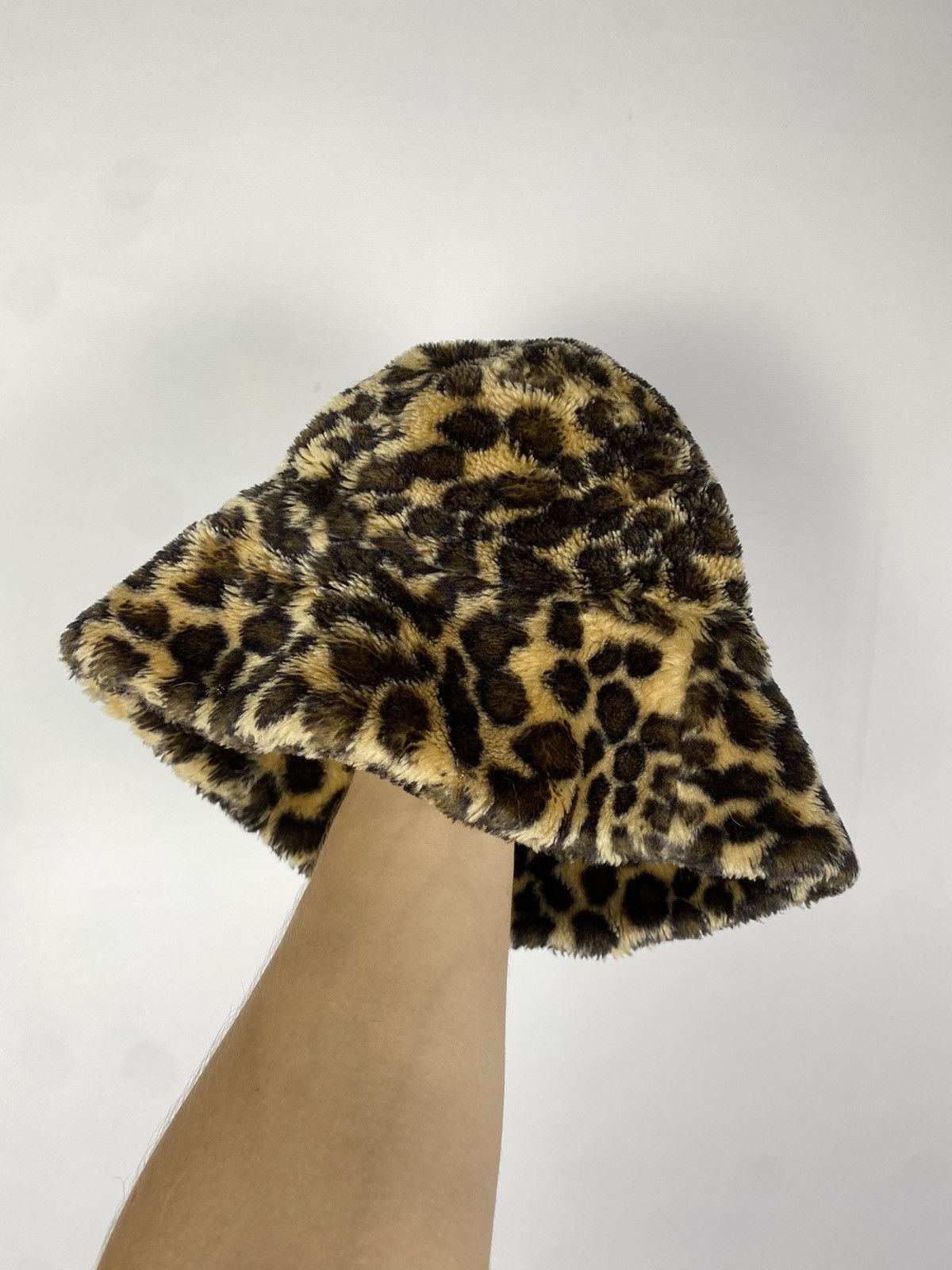 Hysteric Glamour × Japanese Brand Y2K Leopard Panama Vintage Fuzzy Hat Mohair Size ONE SIZE - 2 Thumbnail
