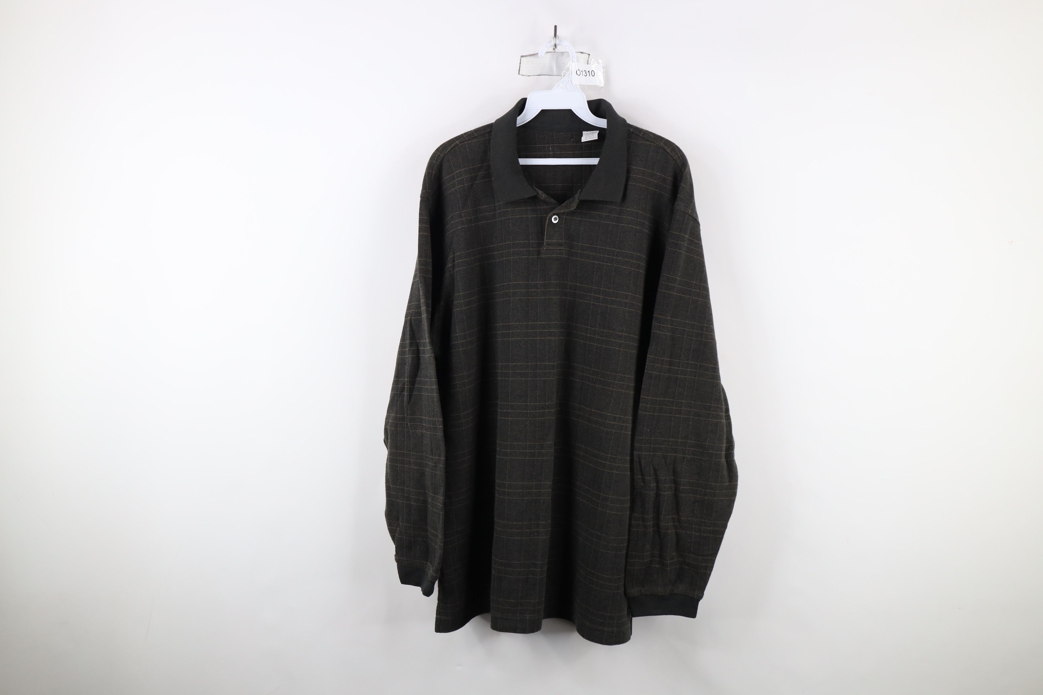 Vintage Vintage 90s Streetwear Collared Long Sleeve Rugby Polo Shirt Size US XL / EU 56 / 4 - 1 Thumbnail