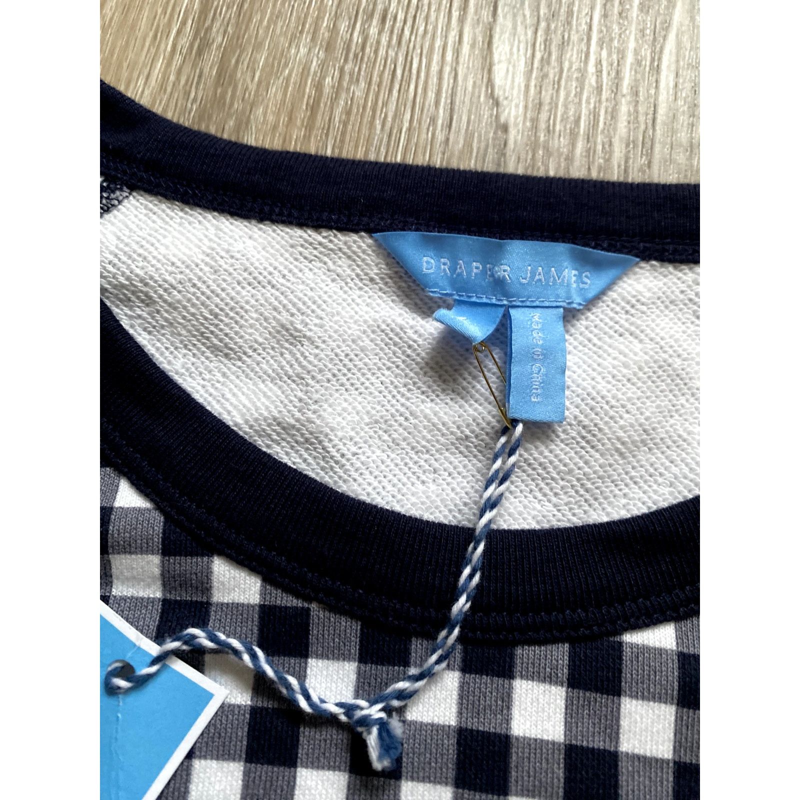 Other Draper James Natalie Gingham Cotton Crewneck Sweater Large Size L / US 10 / IT 46 - 4 Thumbnail