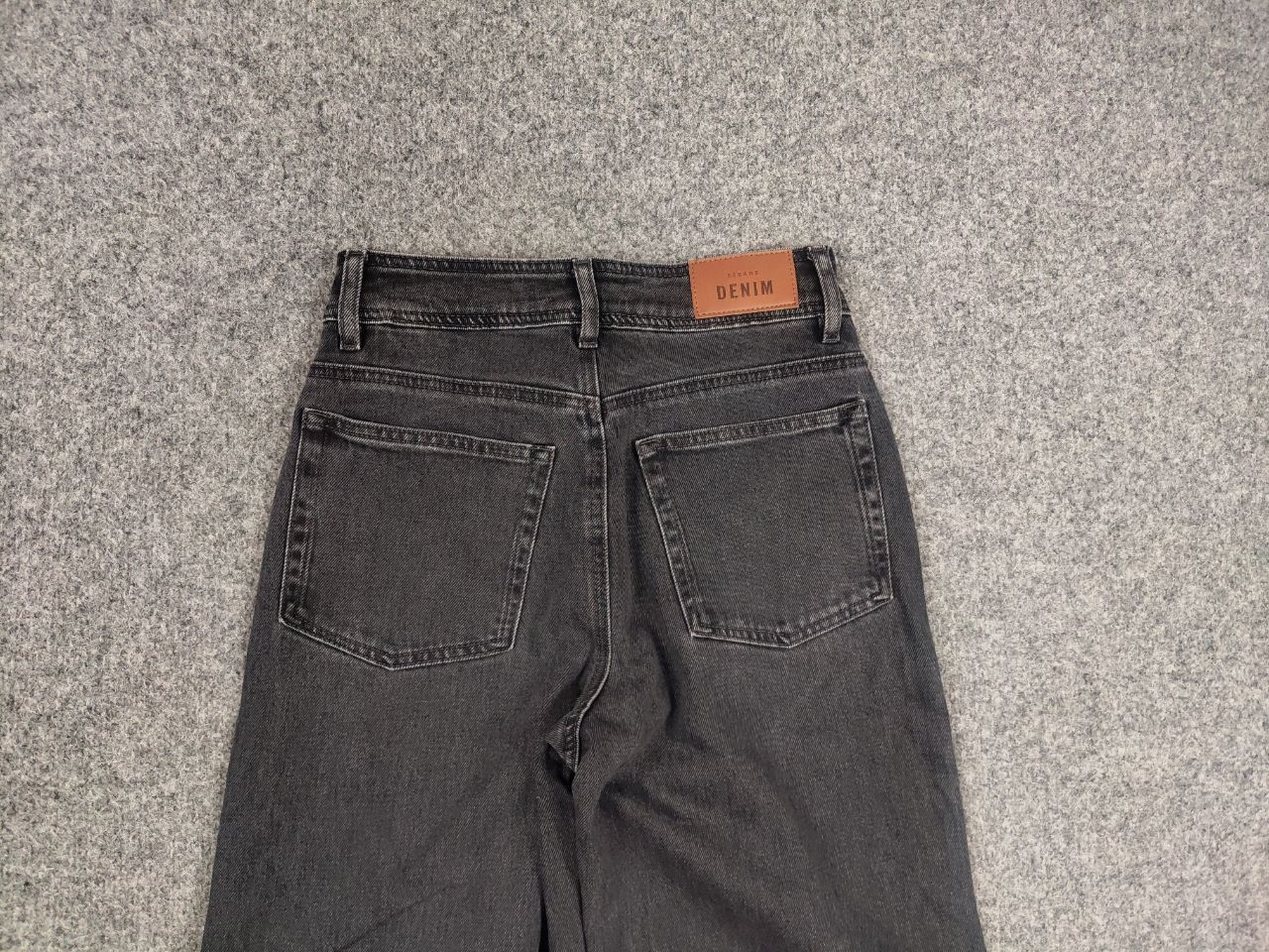 Sezane Sezane Paris Design Dark Gray Wide Leg Denim Jeans Size 26" / US 2 / IT 38 - 7 Thumbnail