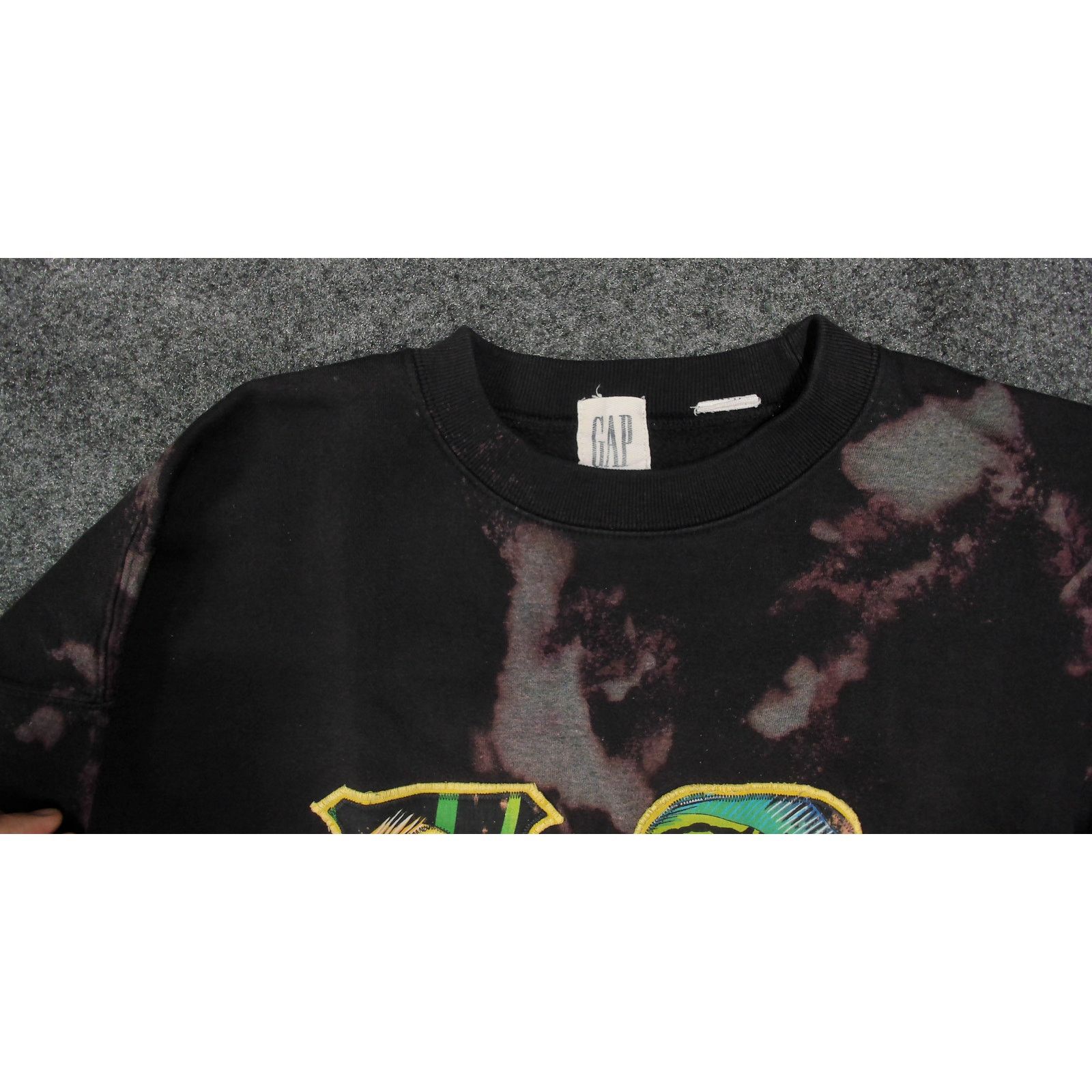 Gap Gap x VTG Y2K Custom Bleach Omega Psi Phi Boxy Sweatshirt Size US L / EU 52-54 / 3 - 9 Thumbnail
