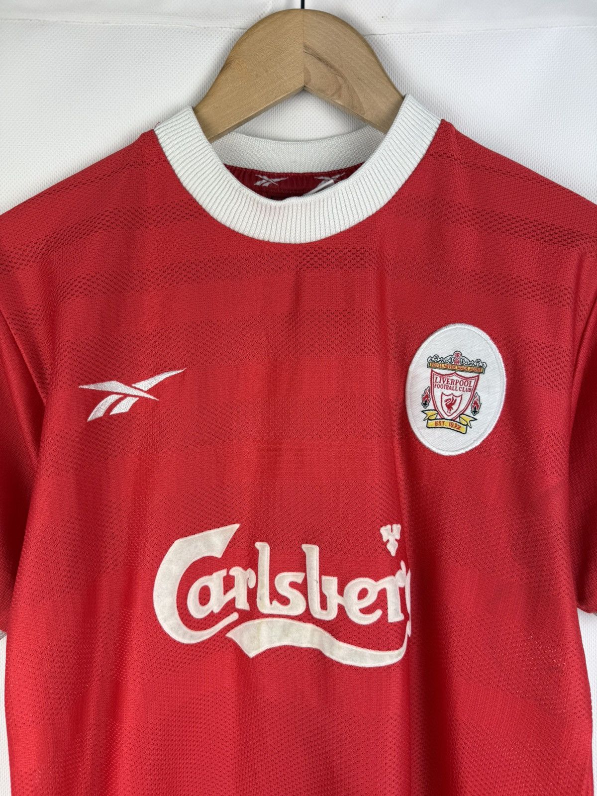 Reebok Reebok FC Liverpool VTG 1998 / 2000 Home Soccer Jersey Shirt Size US S / EU 44-46 / 1 - 6 Thumbnail