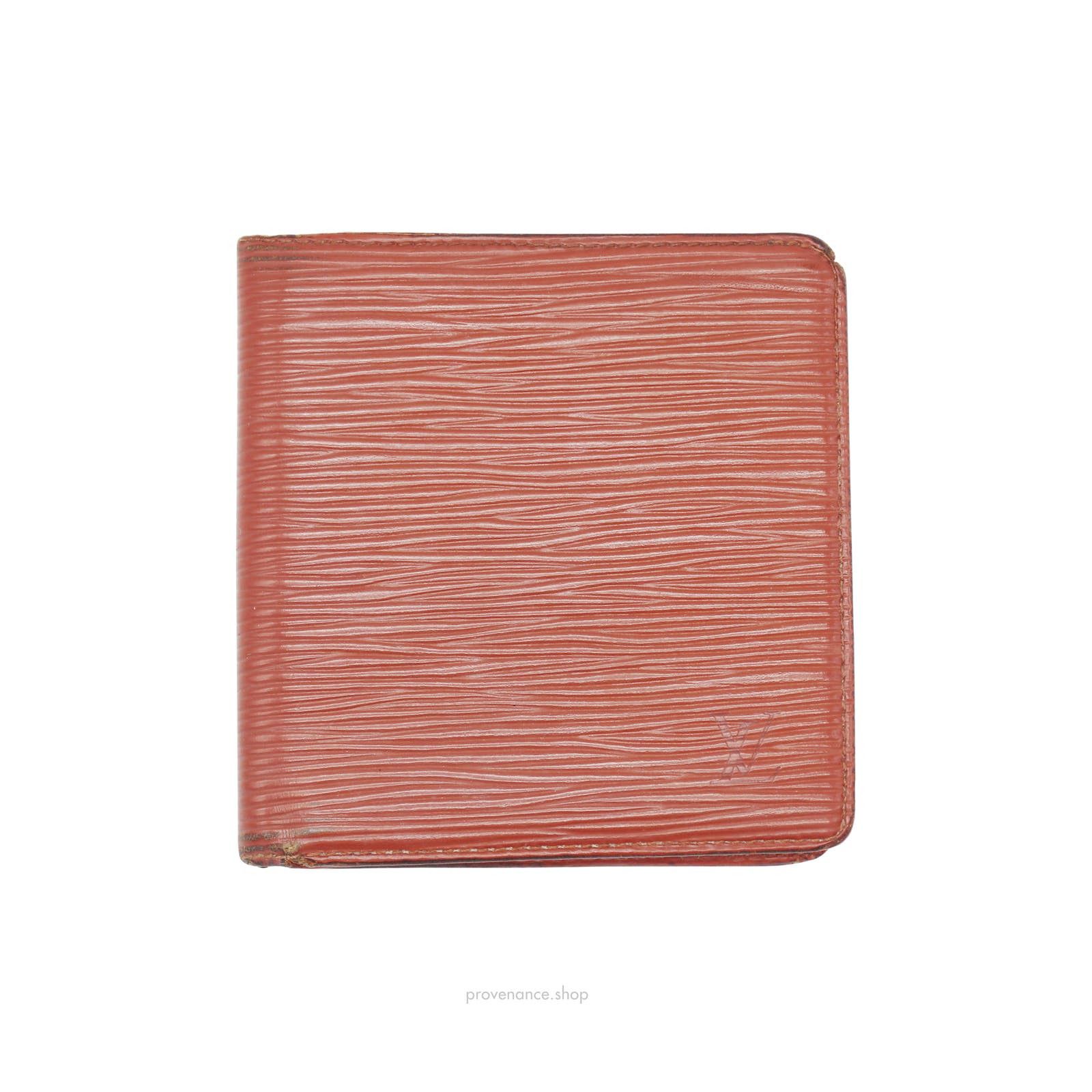 image of Louis Vuitton 6Cc Bifold Wallet - Fawn Epi Leather in Brown, Men's