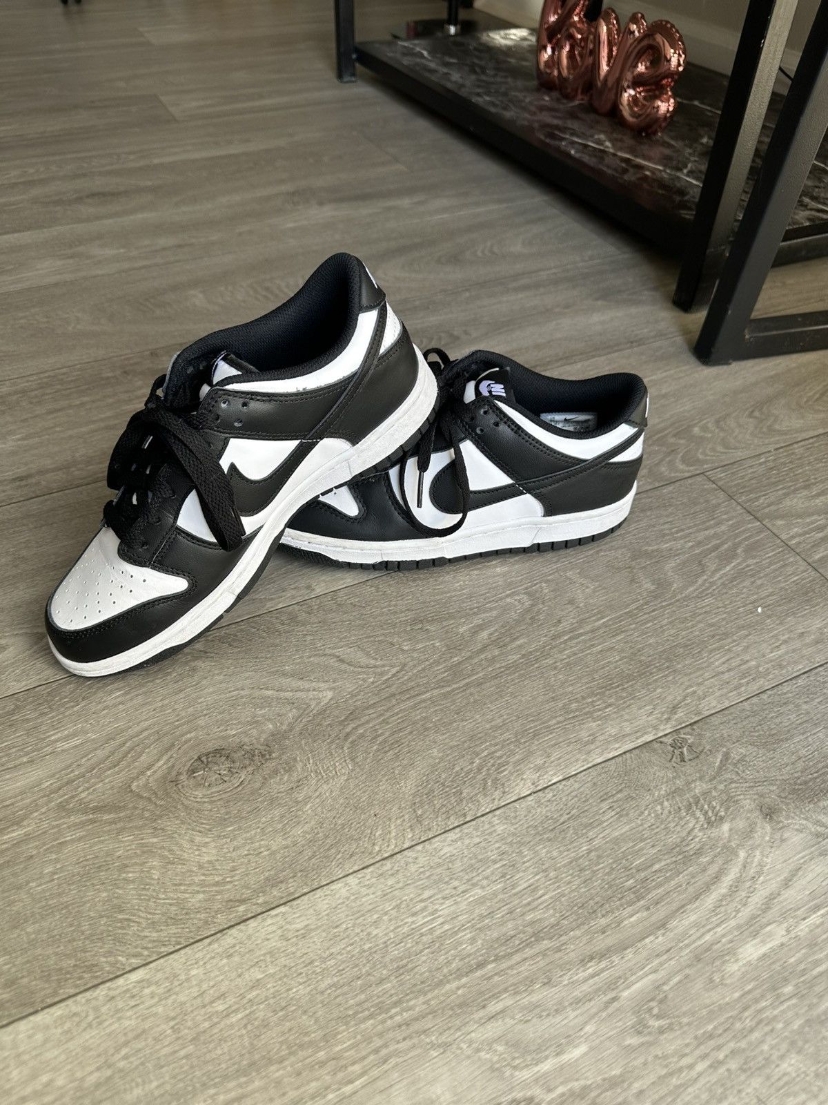 Nike Nike Dunk Low Gs ‘Black White’ Sz 6 Size US 6 / IT 36 - 2 Thumbnail