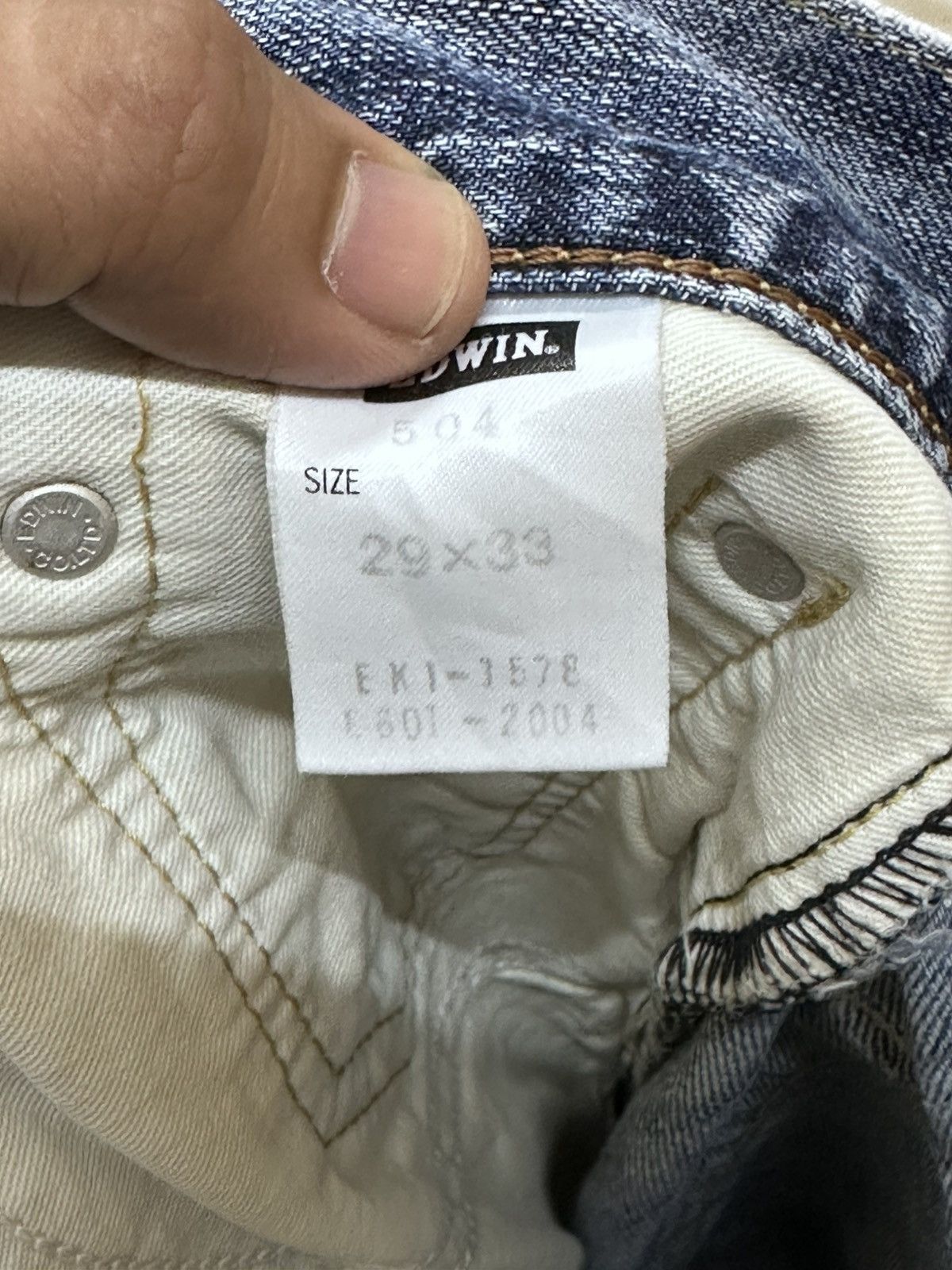 Levi's Vintage Clothing Vintage Levi’s 504 Mudwash Grunge Distressed Denim Size US 30 / EU 46 - 9 Thumbnail