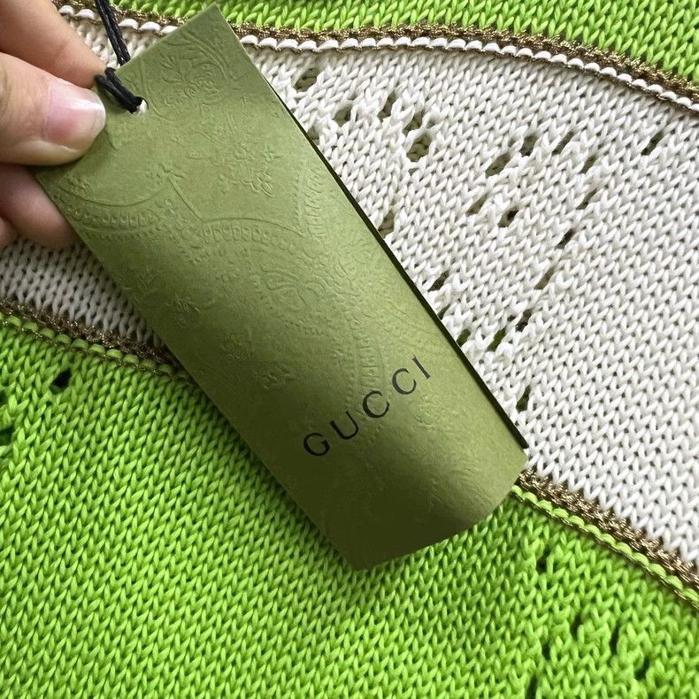Gucci Gucci White and green striped hollow GG sweater 2501-Nextar Size US XS / EU 42 / 0 - 5 Thumbnail