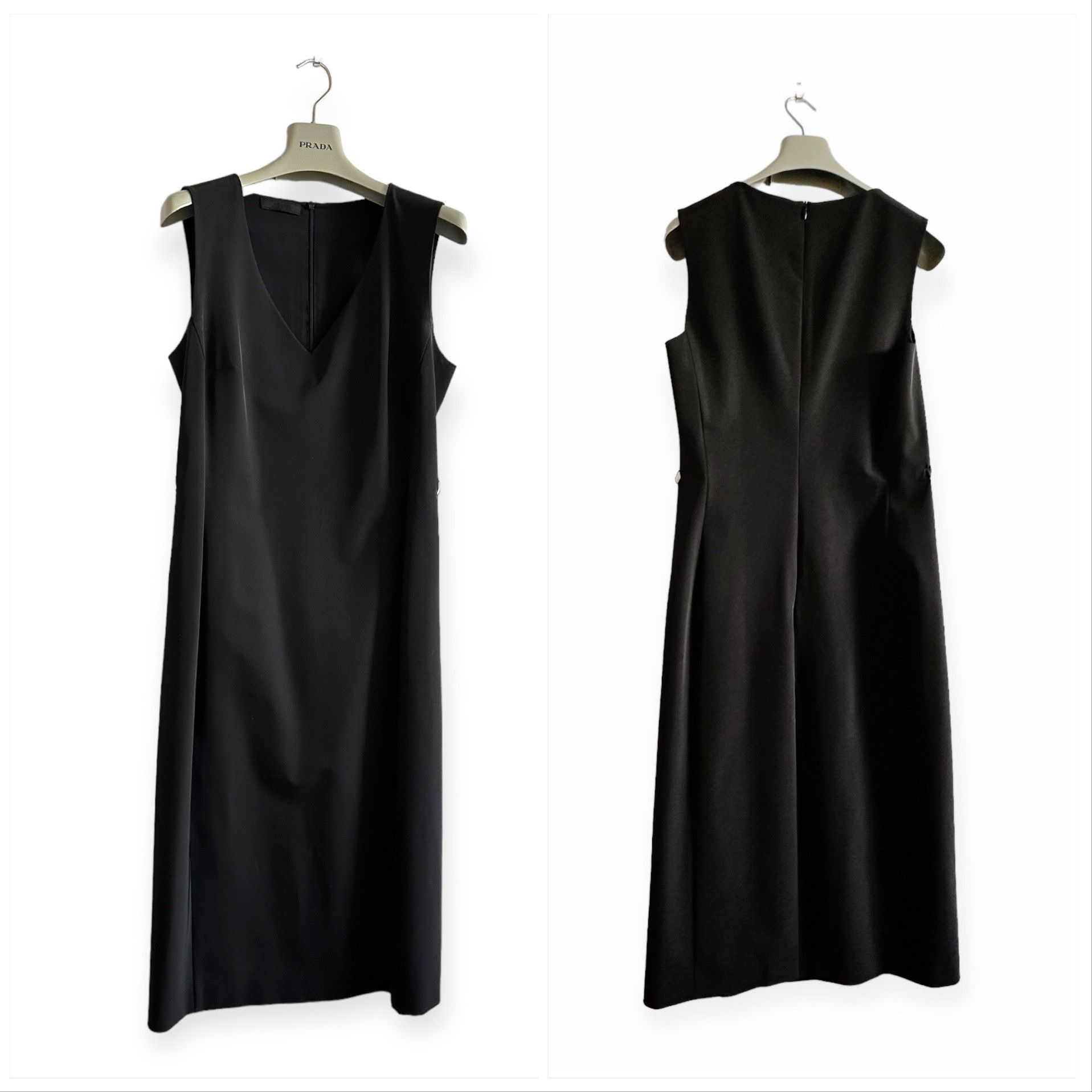 Prada Prada Archival 1990s Tech Fabric Sleeveless Midi Dress Size L / US 10 / IT 46 - 3 Thumbnail
