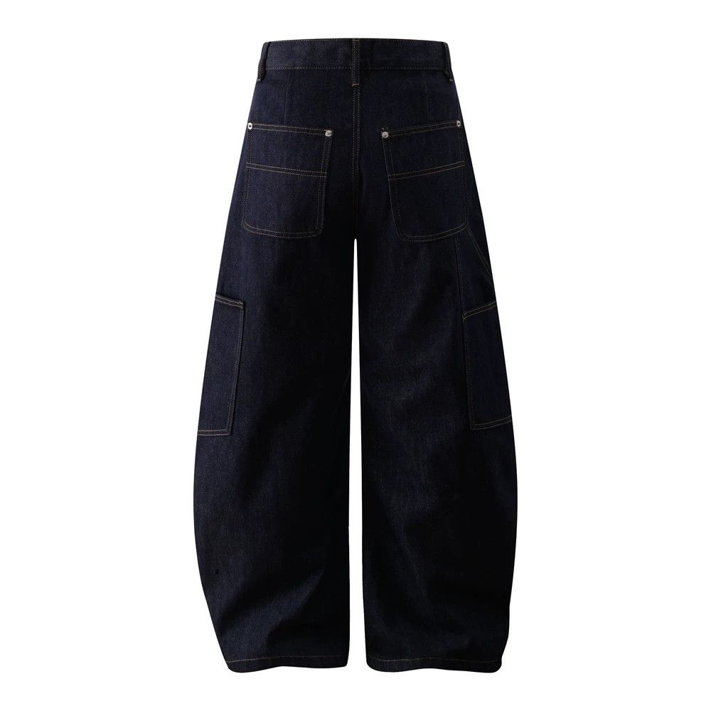 Jean Trendy high street workwear multi-pocket scimitar jeans Size US 32 / EU 48 - 2 Thumbnail