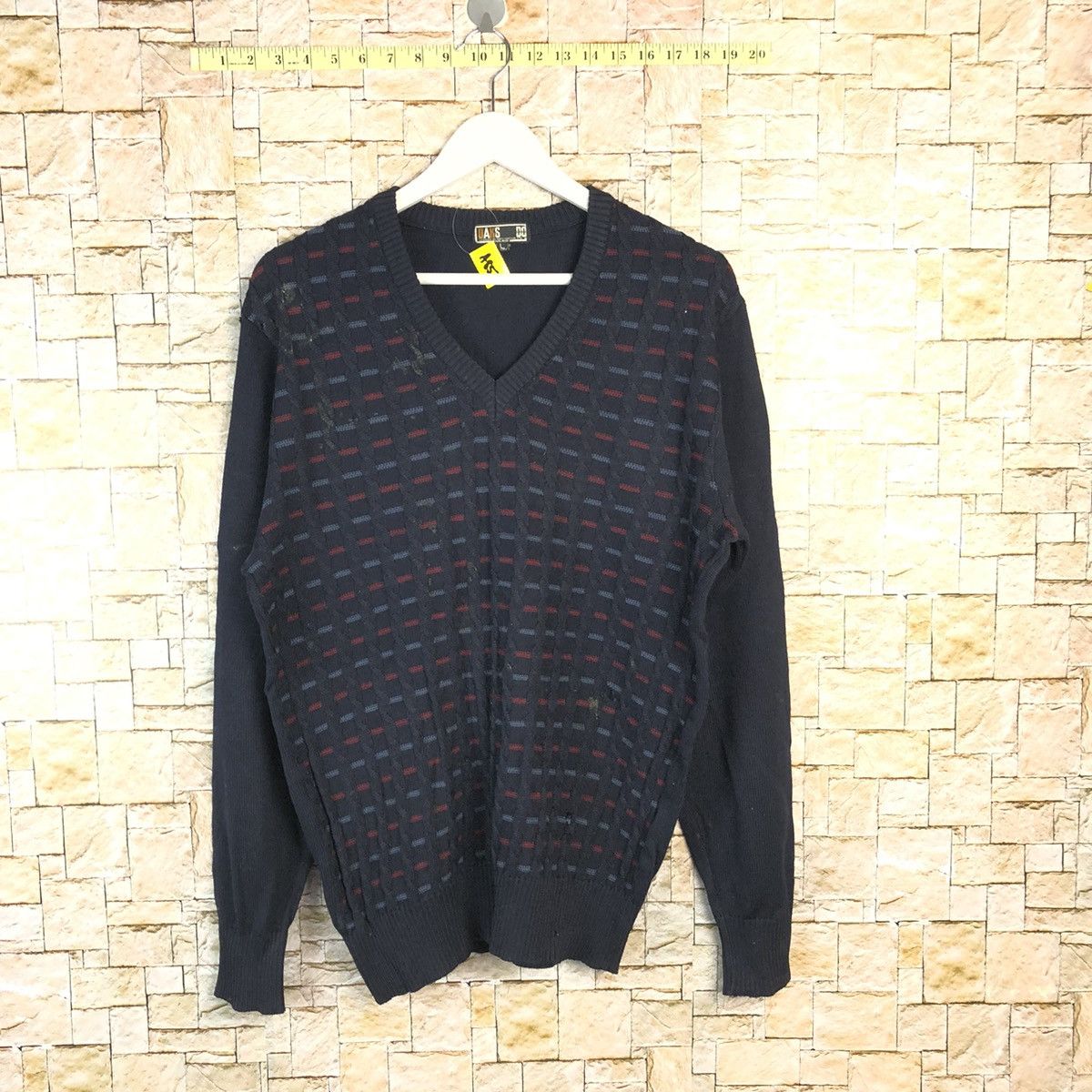 Daks Do japan vintage Dark Blue Knitwear #A852