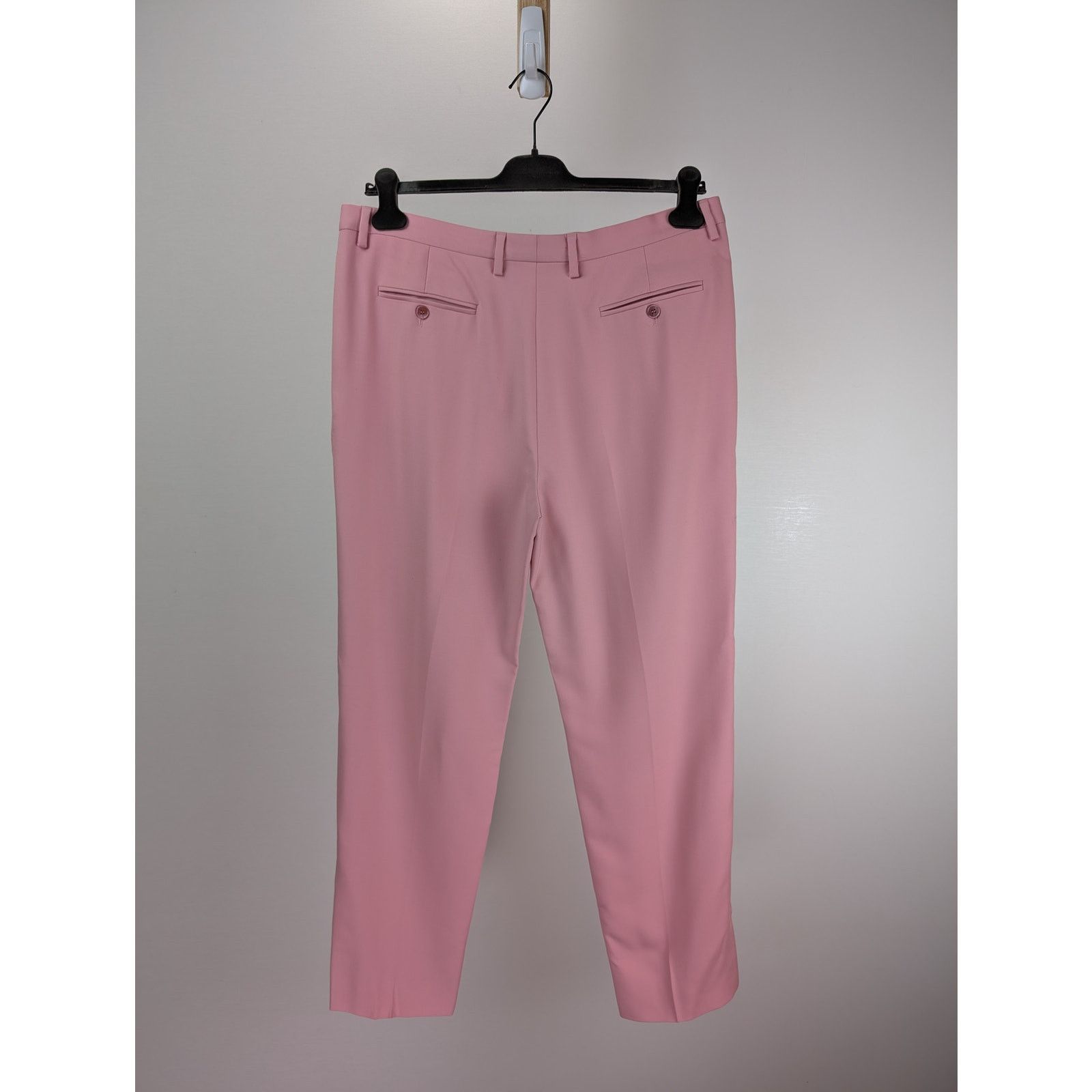 Saint Laurent Paris o1rshd1 Pantalon Constructed Barathea Pant Trouser in Rose Size US 38 / EU 54 - 7 Thumbnail