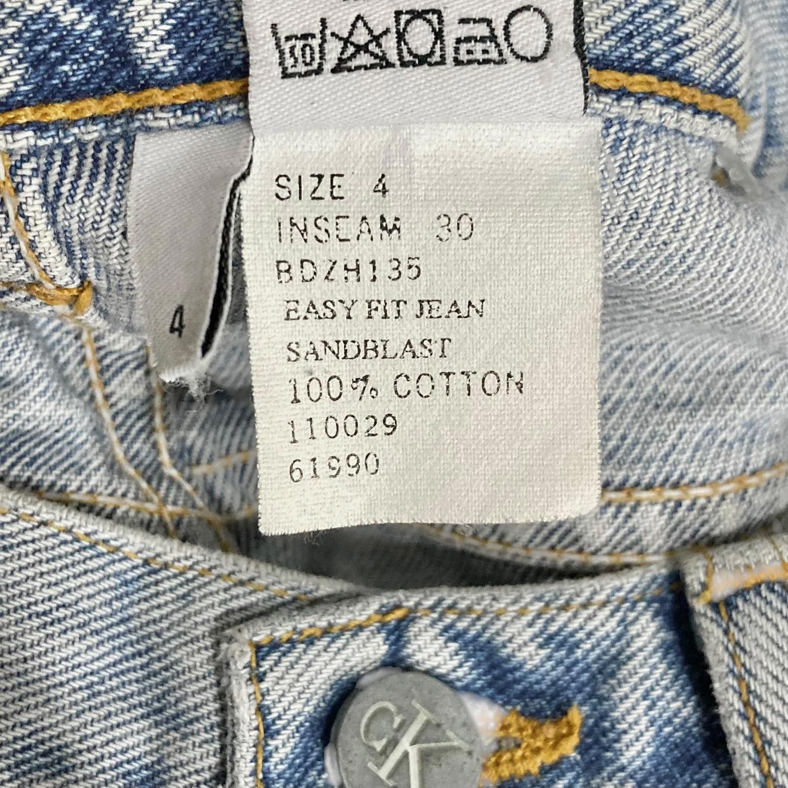 Calvin Klein Calvin Klein Custom Hand Painted Artistic Denim Blue Jeans Size 27" / US 4 / IT 40 - 6 Thumbnail