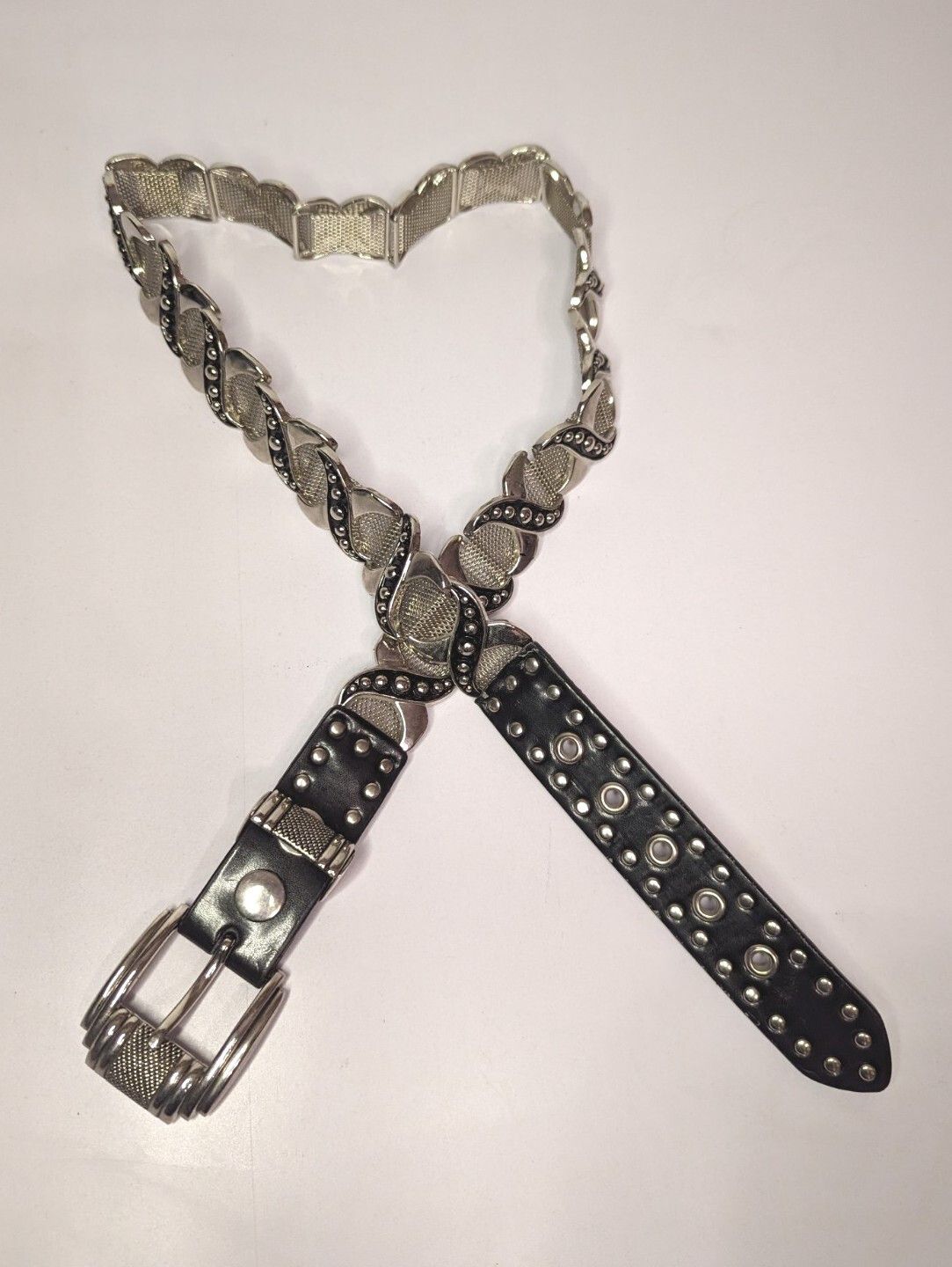 Other 80's Vintage Belt in genuine leather size 38 Size ONE SIZE - 9 Thumbnail