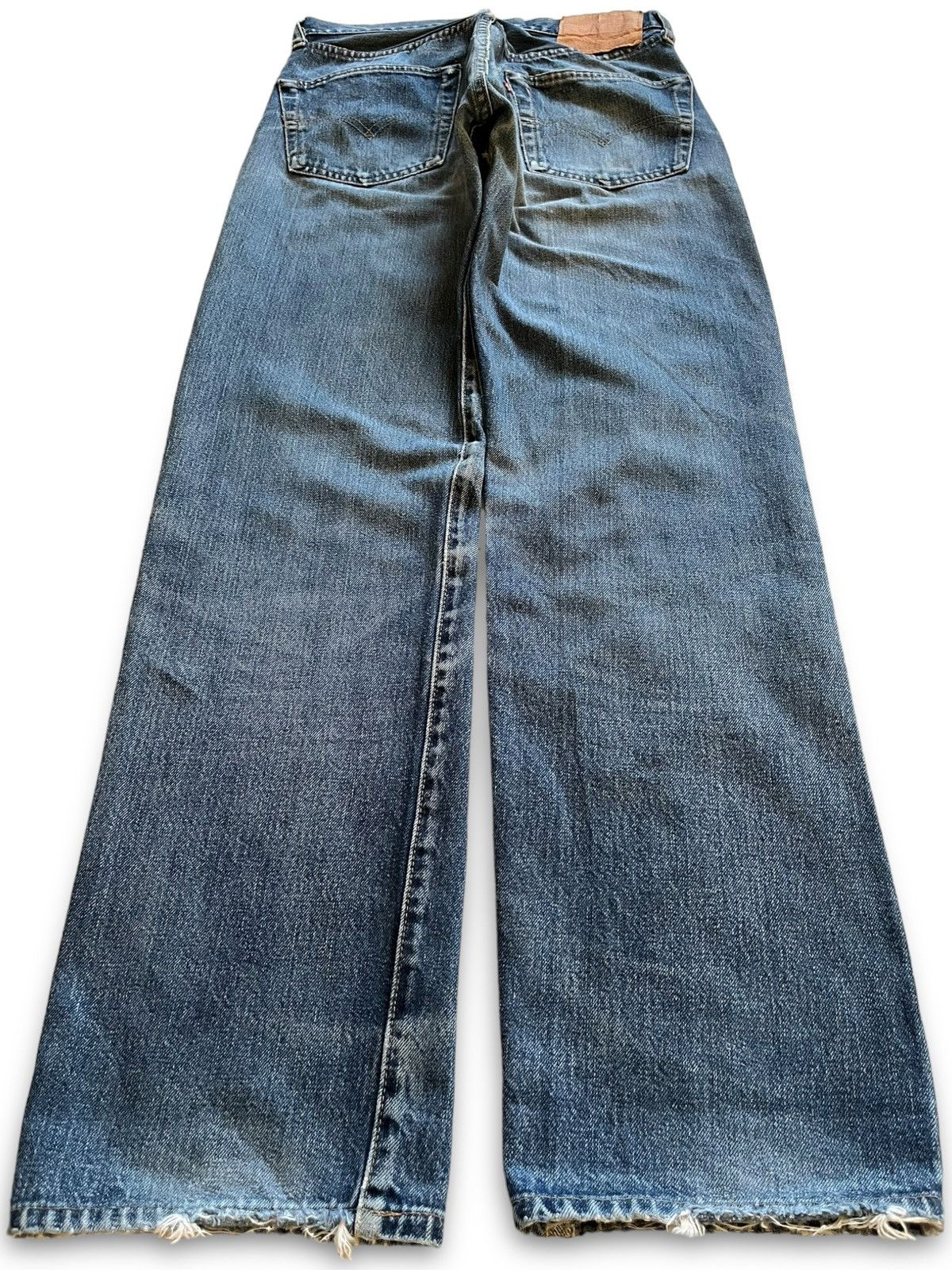 Levi's Vintage USA 80s Levis 501 Big E Selvedge Button 555 Jeans Size US 27 - 3 Thumbnail