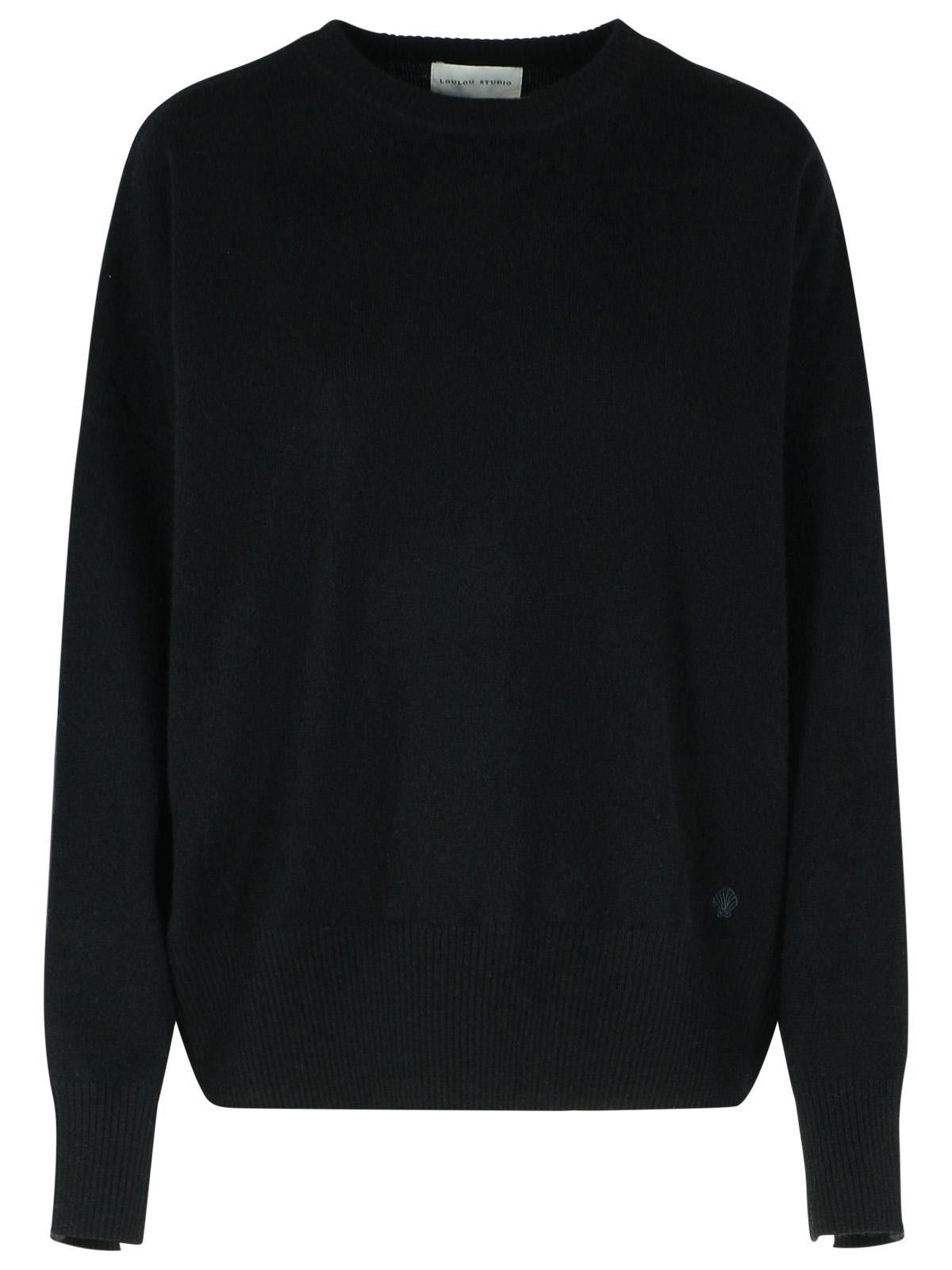 Loulou de Saison LOULOU DE SAISON 'Anaa' Black Cashmere Sweater Size M / US 6-8 / IT 42-44 - 1 Thumbnail