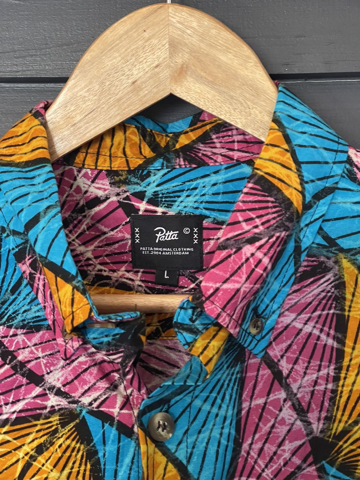 Patta Patta multicoloured acid cotton shirt Size US L / EU 52-54 / 3 - 7 Thumbnail