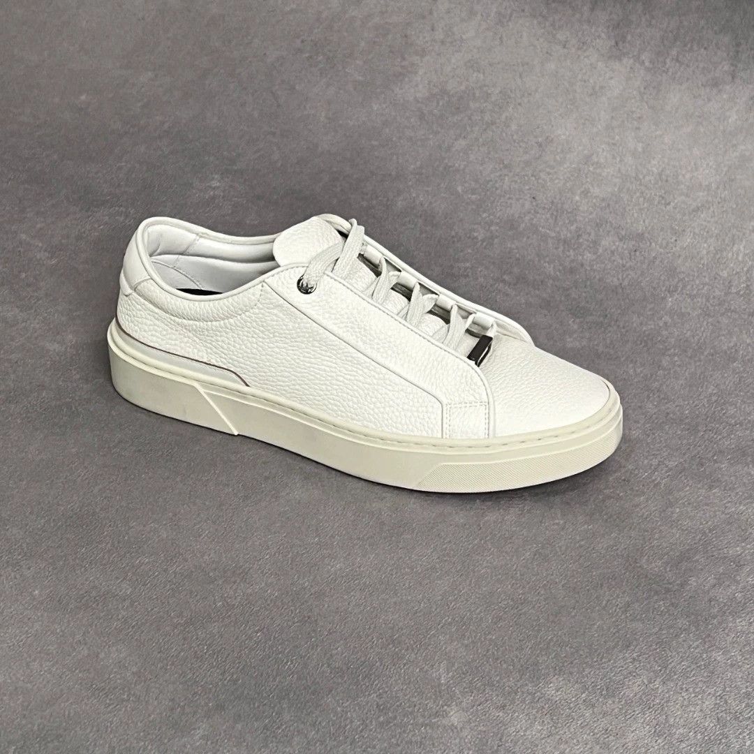 Hugo Boss HUGO BOSS White Leather Casual Sneakers 39-45 Size US 6 / EU 39 - 6 Thumbnail