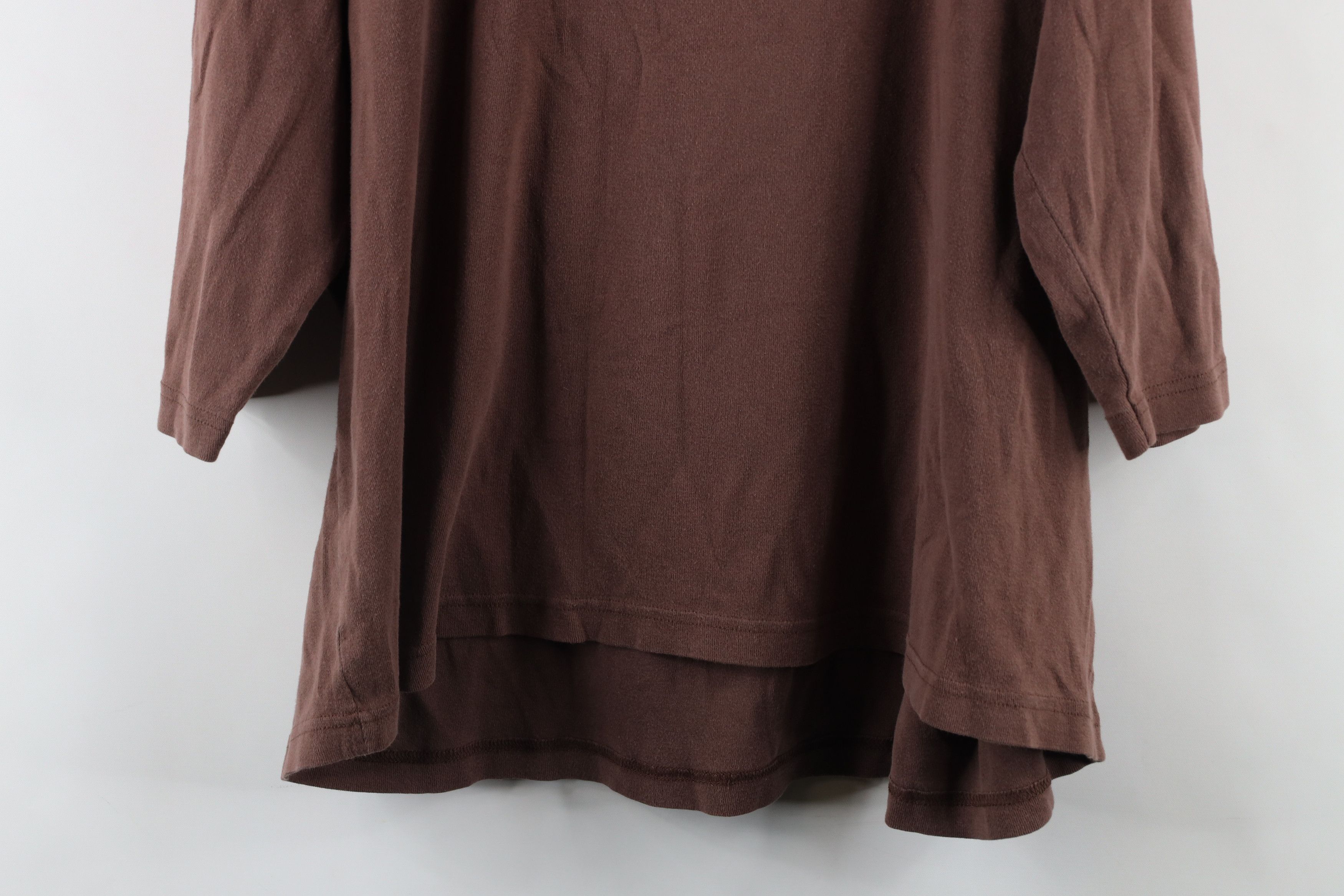 Vintage Vintage 90s Streetwear Nature 3/4 Sleeve Ribbed T-Shirt Size XXL / US 16-18 / IT 52-54 - 13 Thumbnail