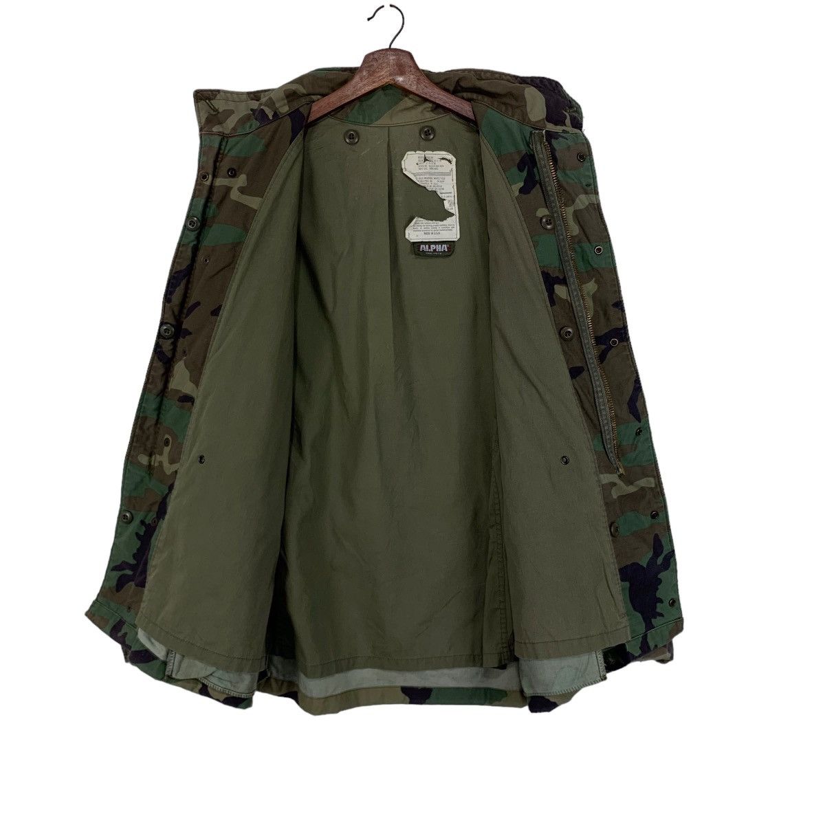 Alpha Industries × Vintage Vintage Alpha Industries Military Camouflage Jacket Size US M / EU 48-50 / 2 - 7 Thumbnail