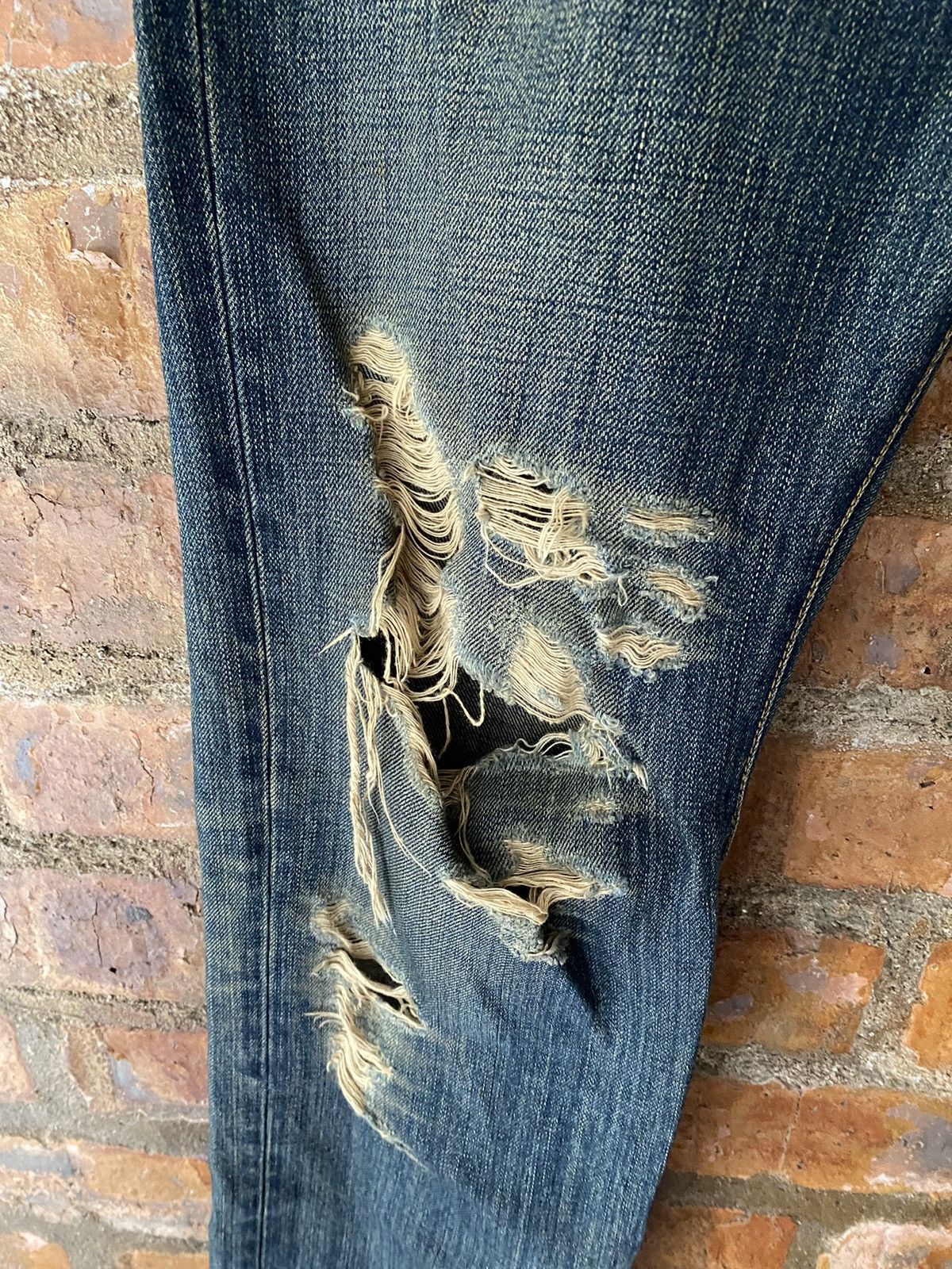 Tornado Mart 2000s RICO Japan Distressed Hem RIRI Zipper Size US 34 / EU 50 - 6 Thumbnail