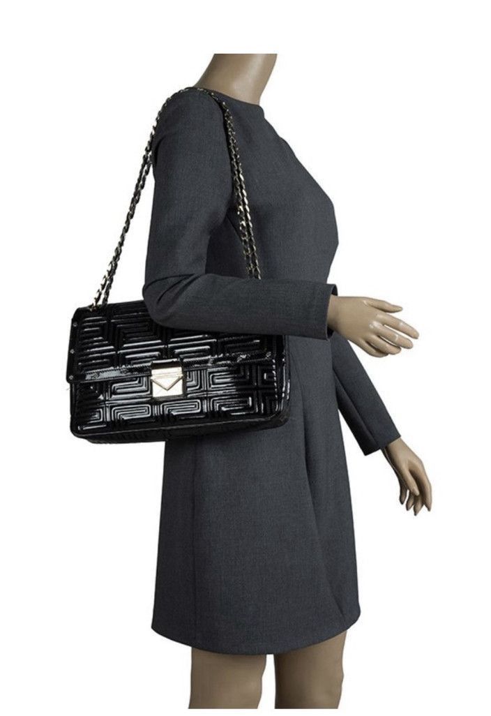 Versace Gianni Versace Couture Quilted Patent Leather Shoulder Bag Size ONE SIZE - 1 Thumbnail