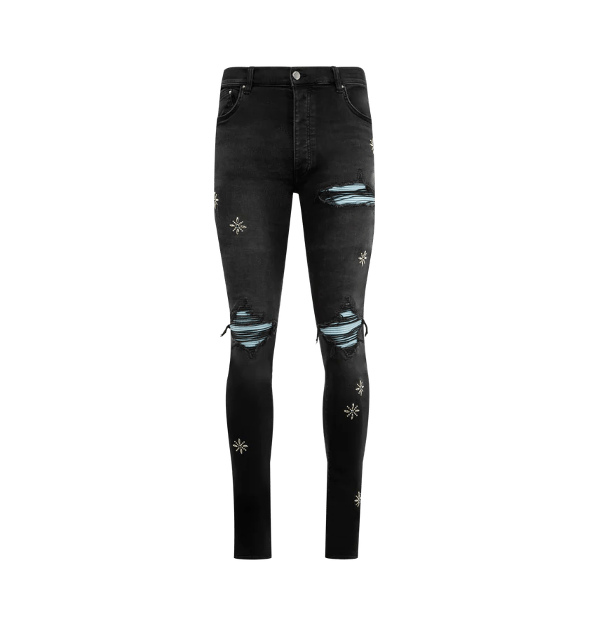 Amiri o1h1sh10526 Stud Mx1 Jean Size US 32 / EU 48 - 1 Thumbnail