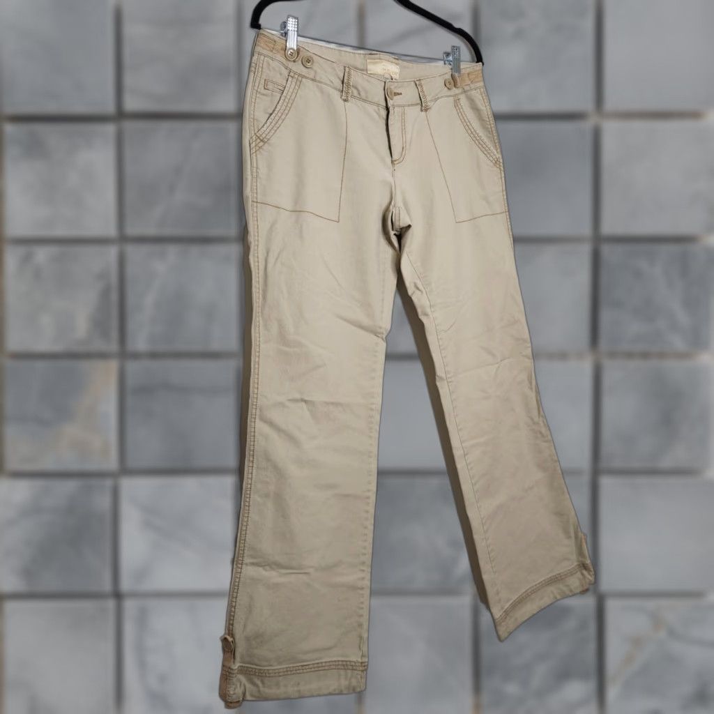 Vintage VINTAGE Maurices Khakis Women 6 Tan Regular Khaki Pants Cargo 39" Length 31" Inseam 8" Rise Grunge Bottoms Mens Womens Girls? Size 28" / US 6 / IT 42 - 1 Thumbnail