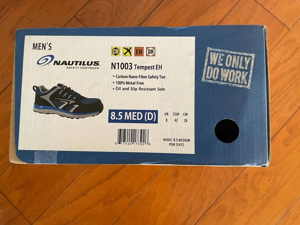 Other Nautilus Mens Safety Footwear Day One Safety Tempest CT Blac Size US 8.5 / EU 41-42 - 10 Thumbnail