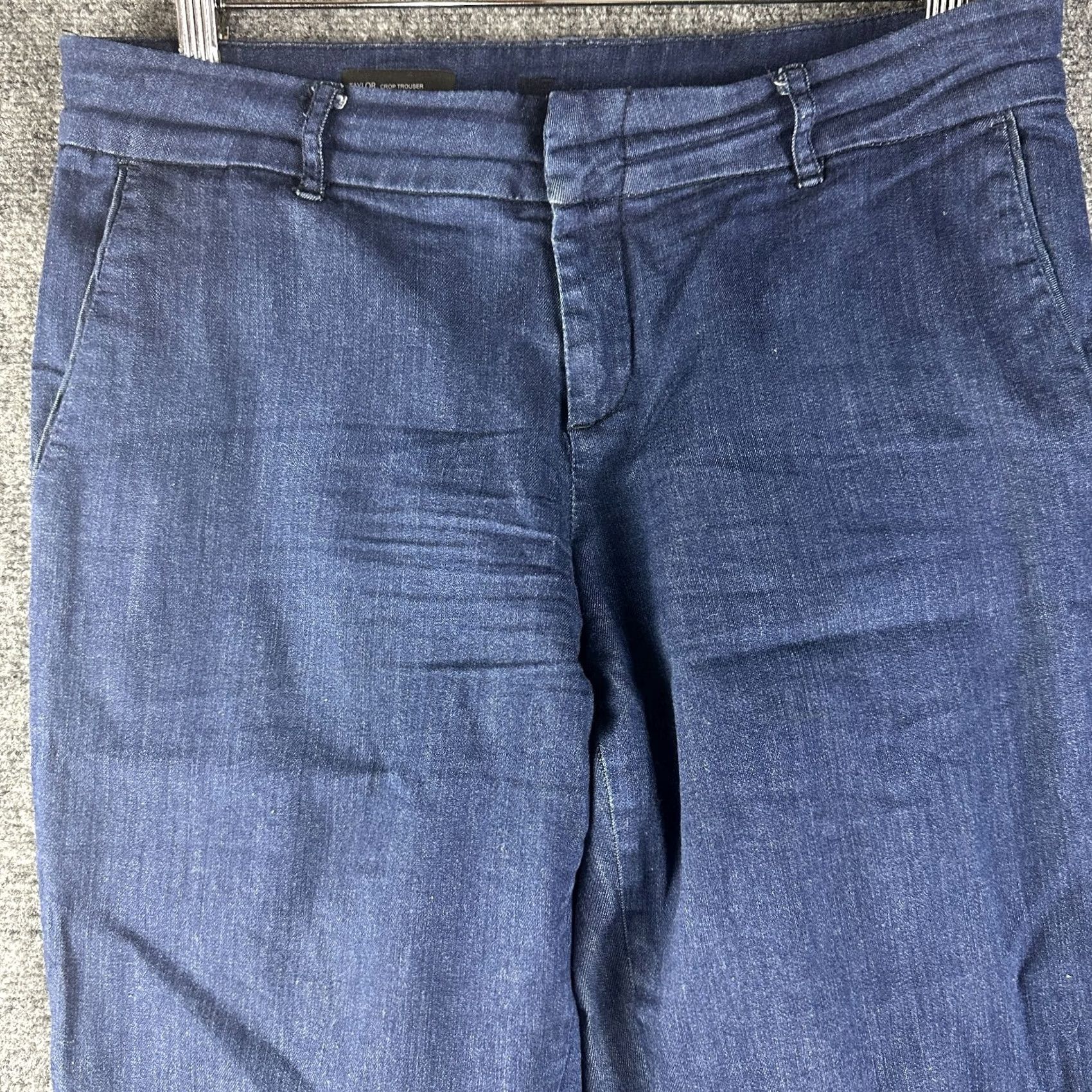 Vintage KUT from the Kloth Jeans Womens 8 Taylor Crop Trouser Cotton Stretch Pockets Size 30" / US 8 / IT 44 - 3 Thumbnail