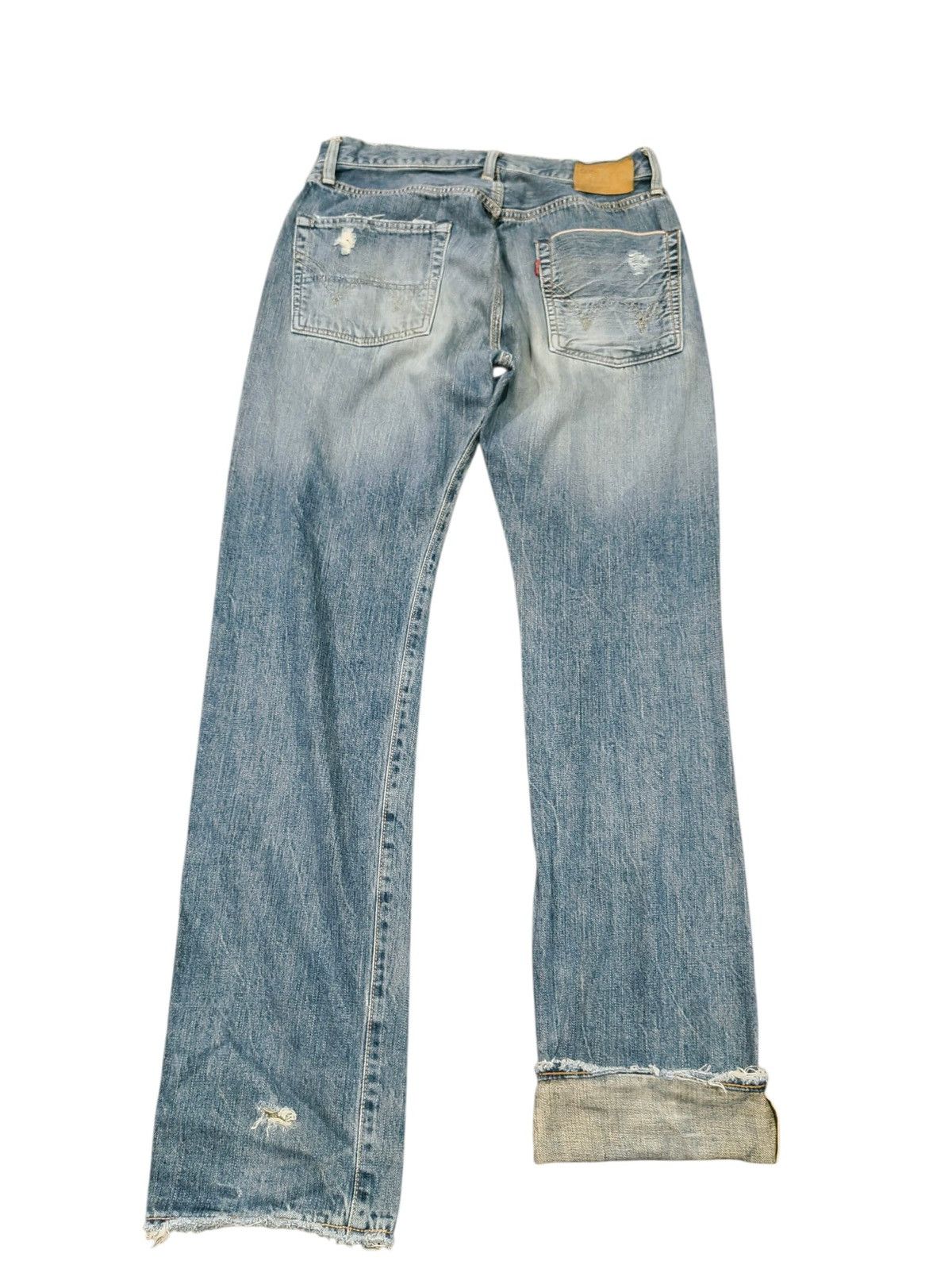 Edwin Vintage Edwin 505 Selvedge Distressed Denim Grunge Rock Size US 32 / EU 48 - 2 Thumbnail