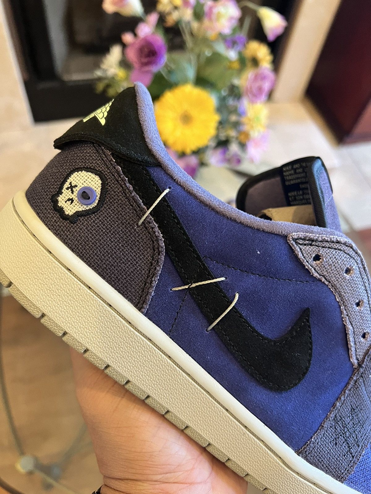 Nike Zion Williamson x Air Jordan 1 Retro OG Low Voodoo Size US 9.5 / EU 42-43 - 3 Thumbnail