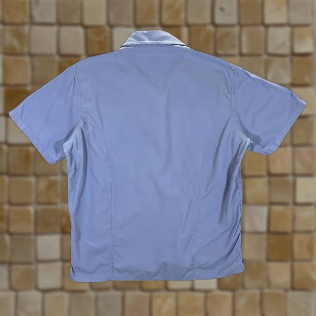 Vintage ROHAN "On Route" Blue Polyamide Short Sleeve Utility Shirt Women's Medium Size M / US 6-8 / IT 42-44 - 1 Thumbnail