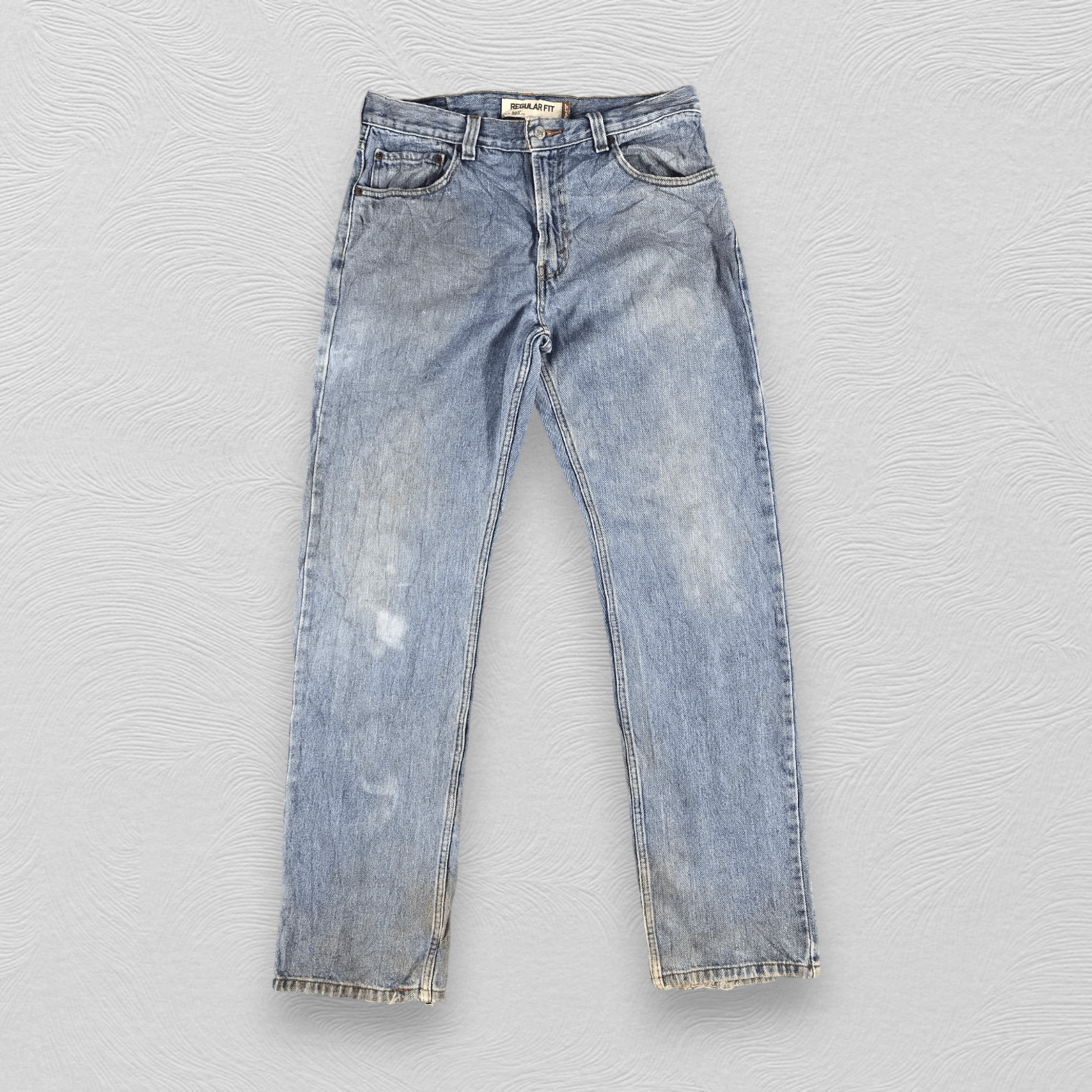 Levi's Vintage Levis 505 Jeans Faded Blue Denim KJ1120 Size US 33 - 1 Thumbnail