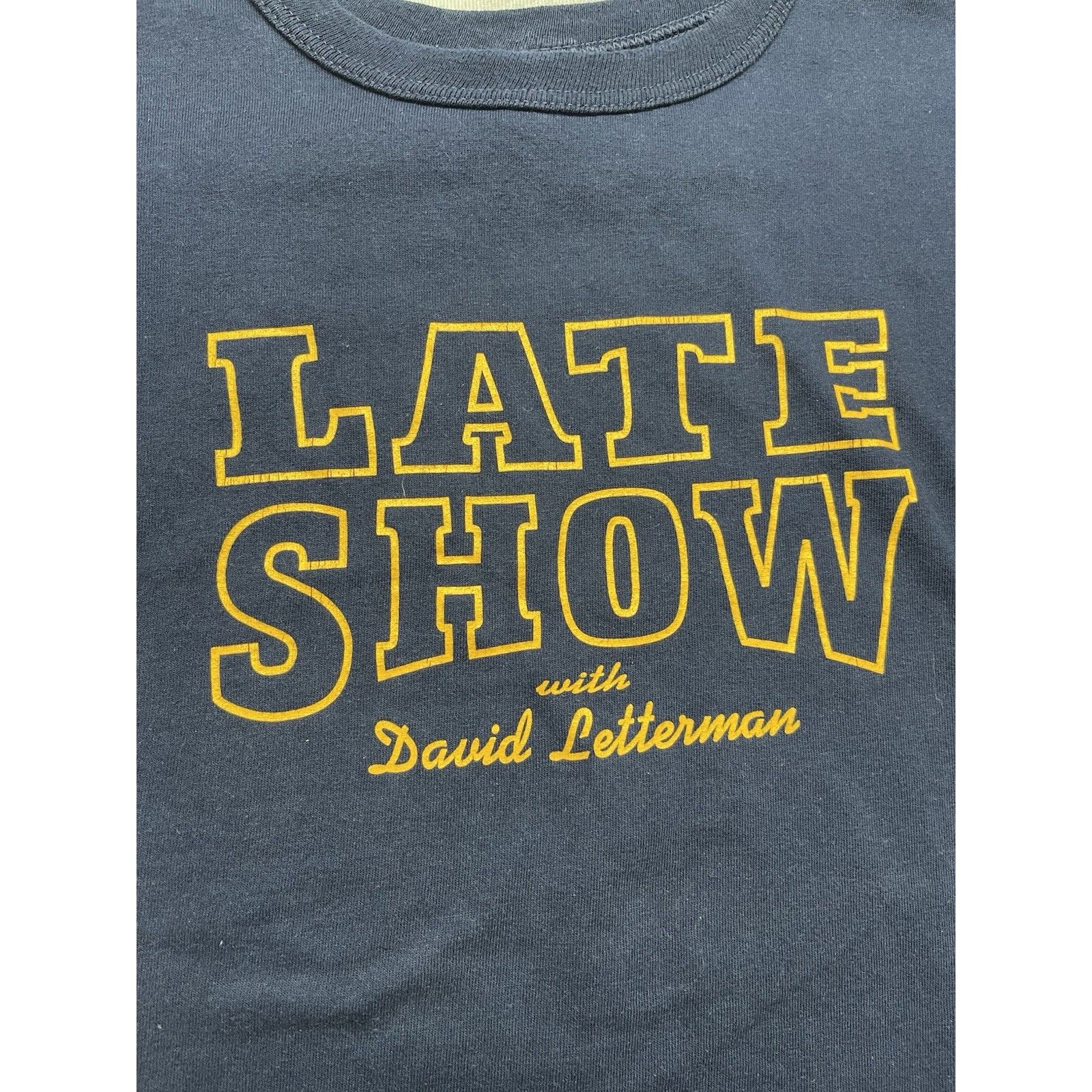 Other VTG 90s Late Show David Letterman T-Shirt XL Navy Blue Medal Size US XL / EU 56 / 4 - 2 Thumbnail