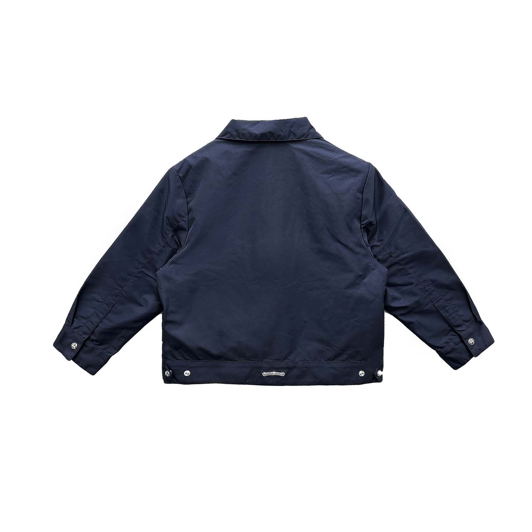 Chrome Hearts Chrome Hearts Yellow Cross Nylon Navy Utility Zip Shirt Size S / US 4 / IT 40 - 2 Thumbnail