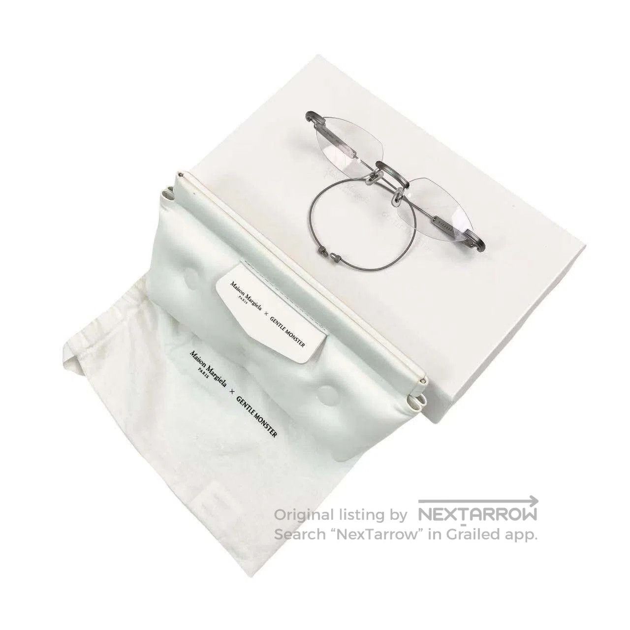 Maison Margiela Maison Margiela GM co-branded oval logo glasses| Size ONE SIZE - 1 Thumbnail