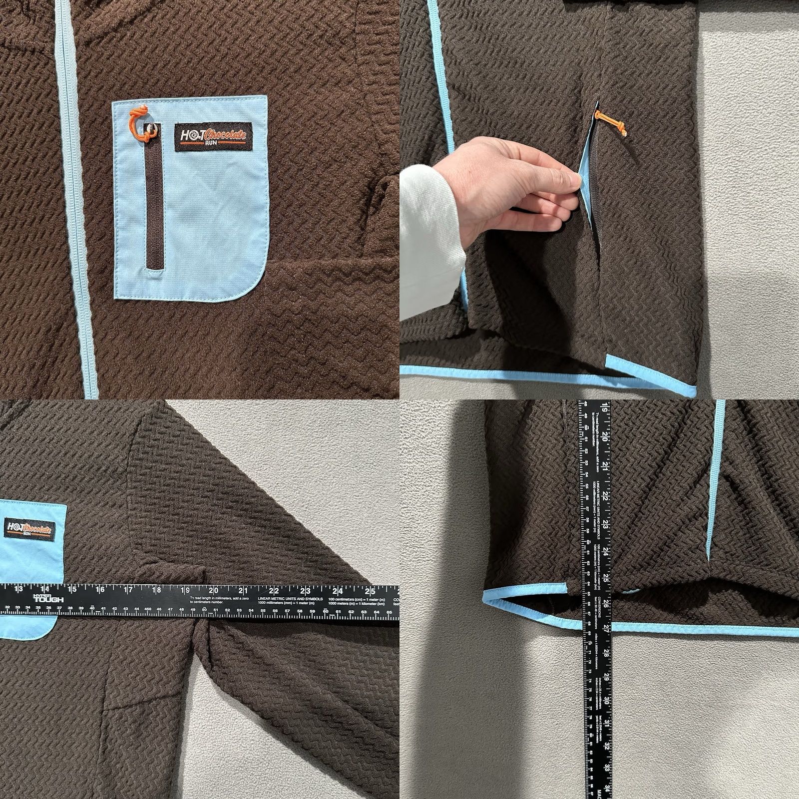 CHOCOOLATE Ventures Endurance Jacket Womens Medium Brown Geometric Full Zip Fleece Jacket Size M / US 6-8 / IT 42-44 - 8 Thumbnail