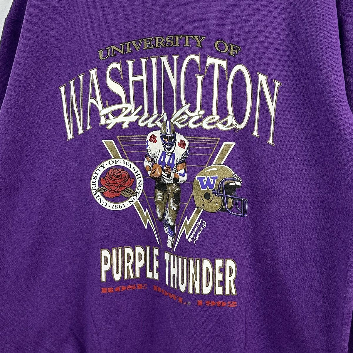 NCAA × Vintage Vintage Washington Huskies Sweatshirt Crewneck 92 Rose Bowl Size US L / EU 52-54 / 3 - 1 Thumbnail