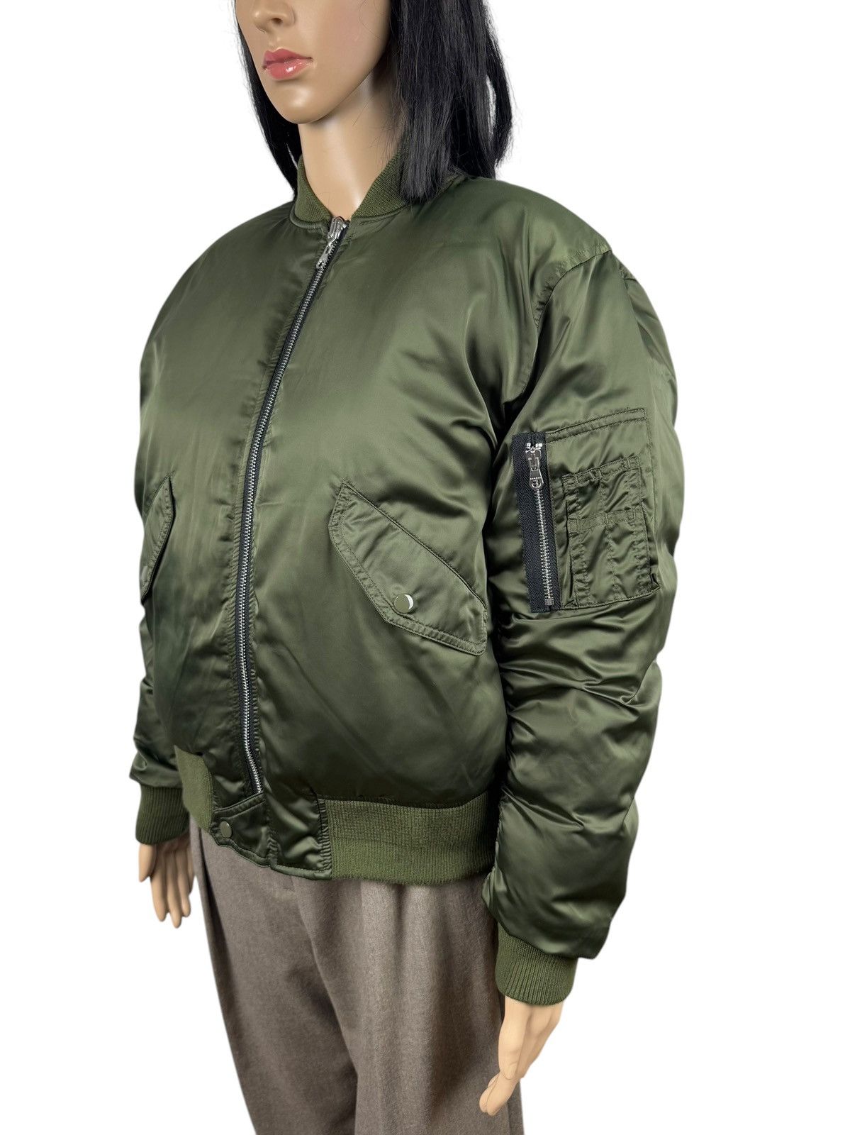 Sandro Sandro Tiger Print Reversible Down Bomber Jacket size 2 Size M / US 6-8 / IT 42-44 - 8 Thumbnail