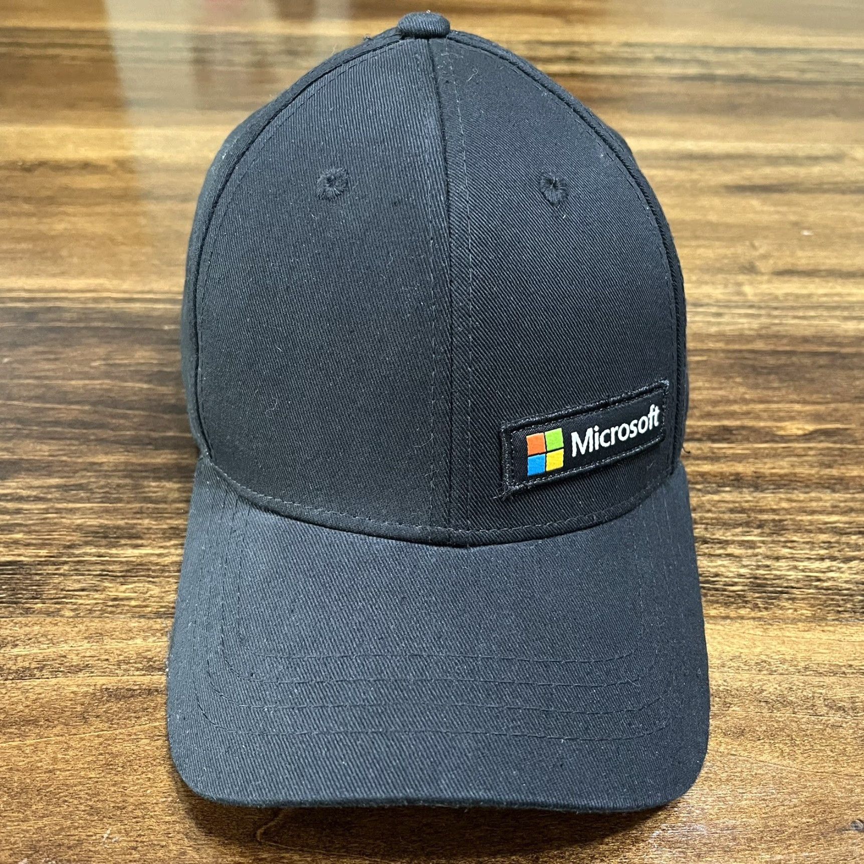 Spell Microsoft Hat Cap Snap Back Black Spell Out Casual Official Adjustable One Size Mens Cap Size ONE SIZE - 2 Thumbnail