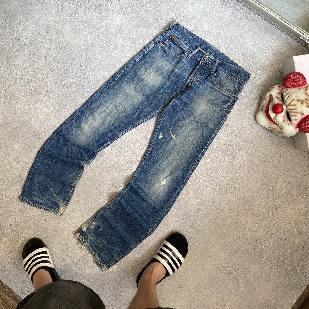 Evisu × Puma Vintage y2k Baggy Evisu Puma Jeans Faded Size US 32 / EU 48 - 9 Thumbnail