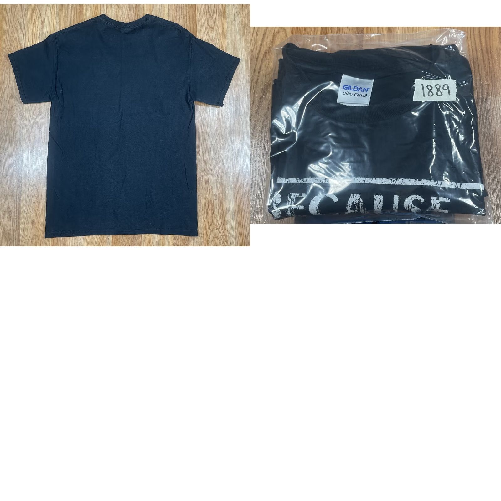 Gildan Gildan T-Shirt Mens M Medium Black Short Sleeve CrewNeck Ultra Cotton Printed 100% Size US M / EU 48-50 / 2 - 9 Thumbnail