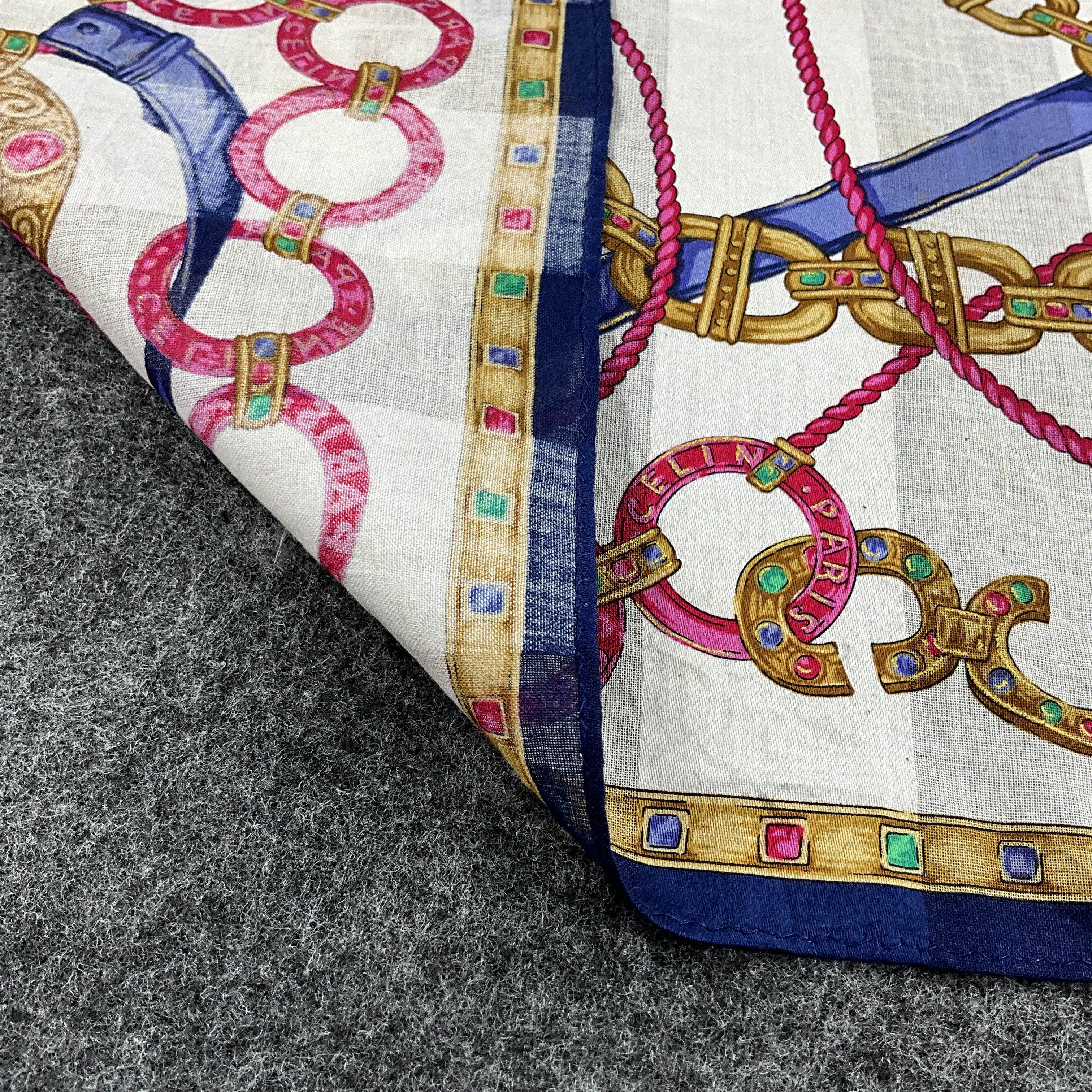 Vintage Celine Handkerchief / Bandana / Neckerchief B072 Size ONE SIZE - 12 Thumbnail