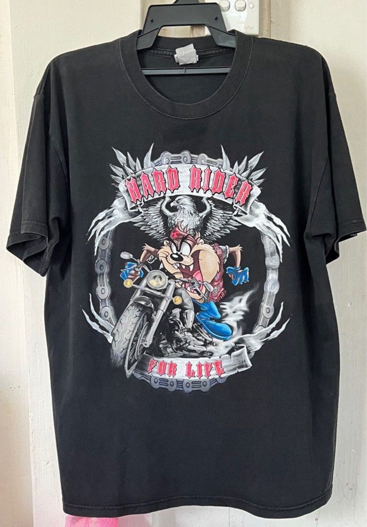 Harley Davidson × Vintage Vintage Y2K Tazmania Devil Hard Rider Harley Davidson Size US L / EU 52-54 / 3 - 1 Thumbnail