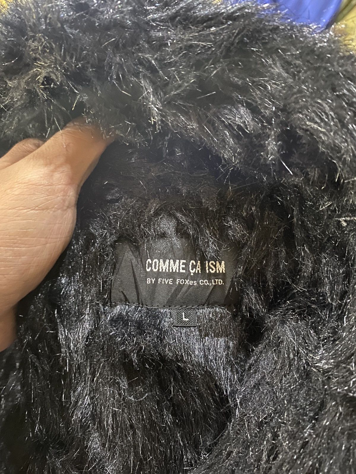 Comme des Garcons × Japanese Brand comme ca ism fur coat denim jaket Size US L / EU 52-54 / 3 - 5 Thumbnail