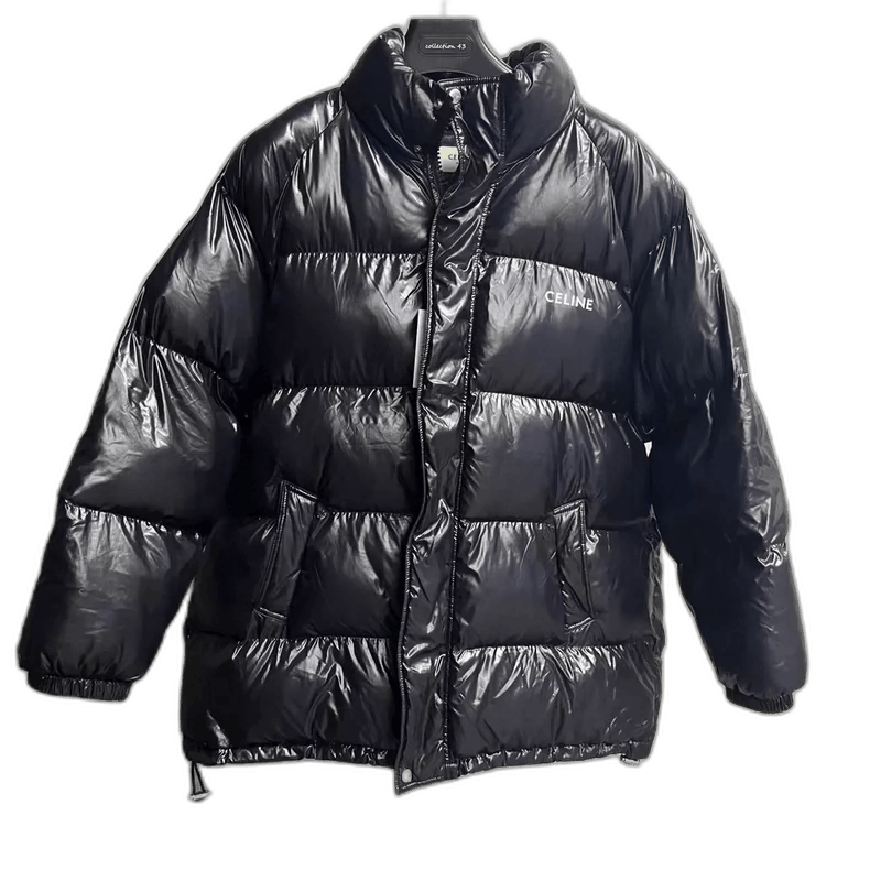 Celine Celine Black Logo Printed Down Jacket Size US L / EU 52-54 / 3 - 1 Thumbnail