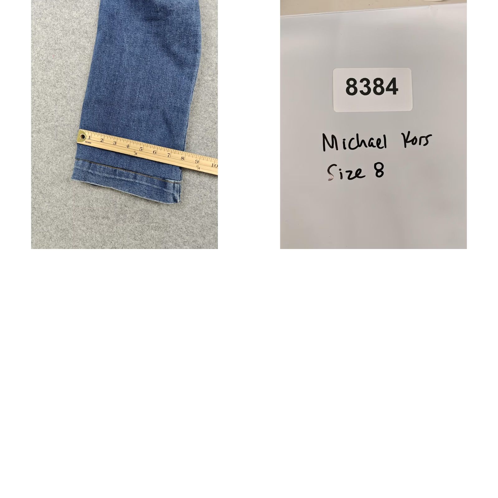 Michael Kors Michael Kors Jeans Womens 8 Blue Medium Wash High Rise Bootcut Stretch Denim Jeans Size 30" / US 8 / IT 44 - 9 Thumbnail