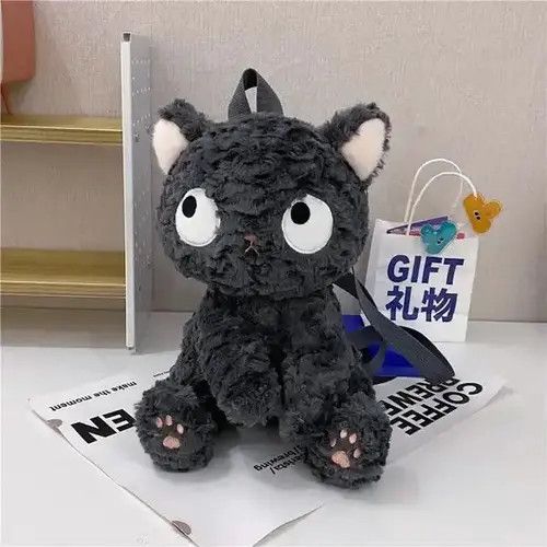 VIBE New Kawaii Black Cat Doll Backpack Size ONE SIZE - 3 Thumbnail