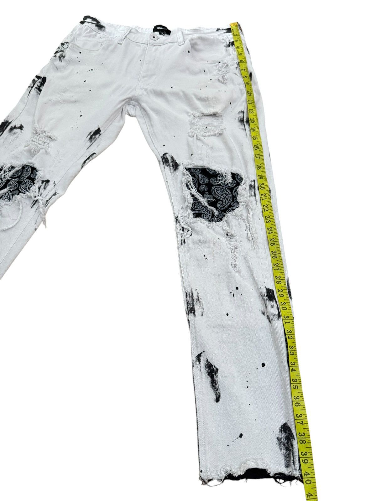 Japanese Brand × Kapital Japanese Brand Novamen Distressed Bandana Destroyed Jeans Size US 34 / EU 50 - 6 Thumbnail