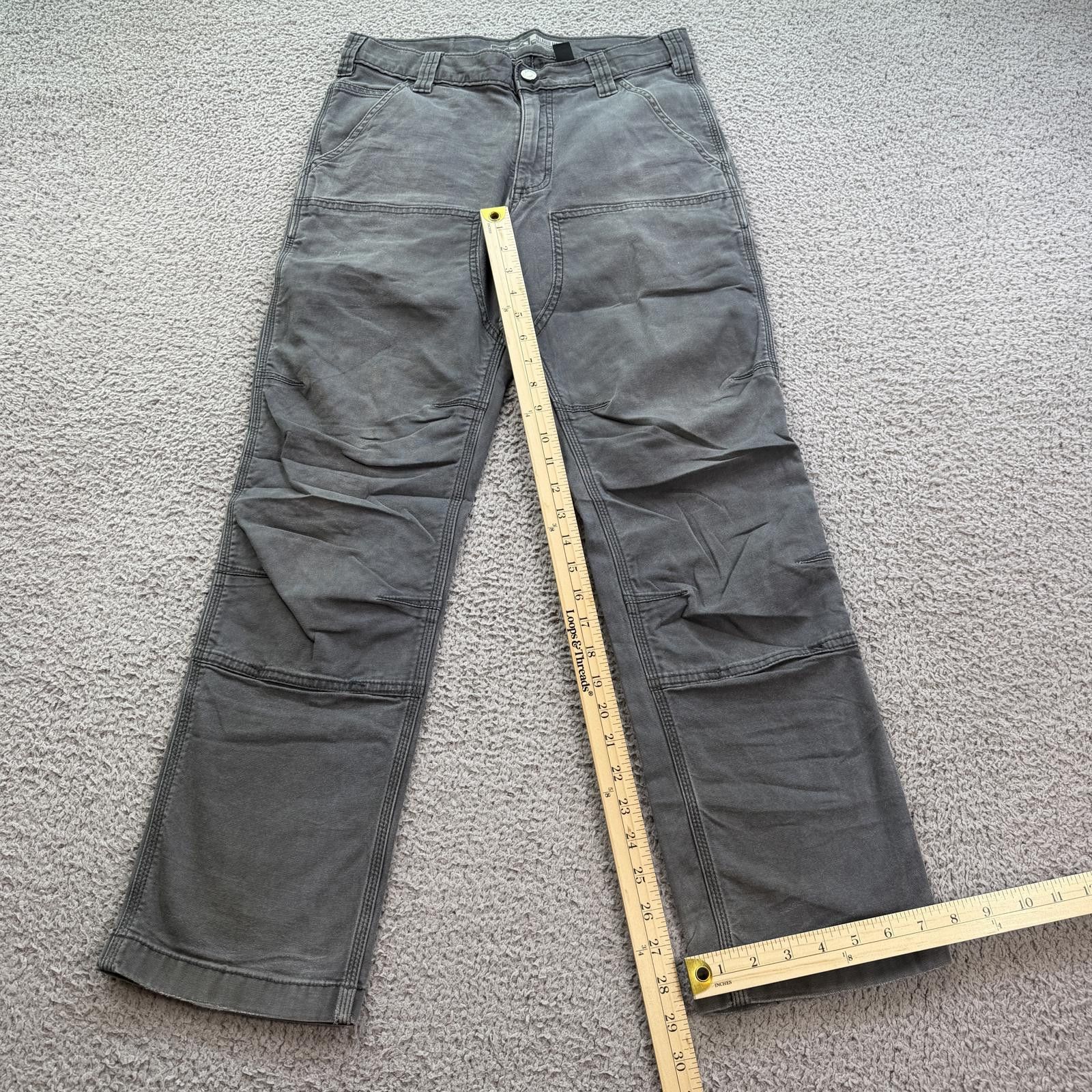 Carhartt Carhartt Double Front Work Pants 30x30 Gray Rugged Flex Size US 30 / EU 46 - 4 Thumbnail