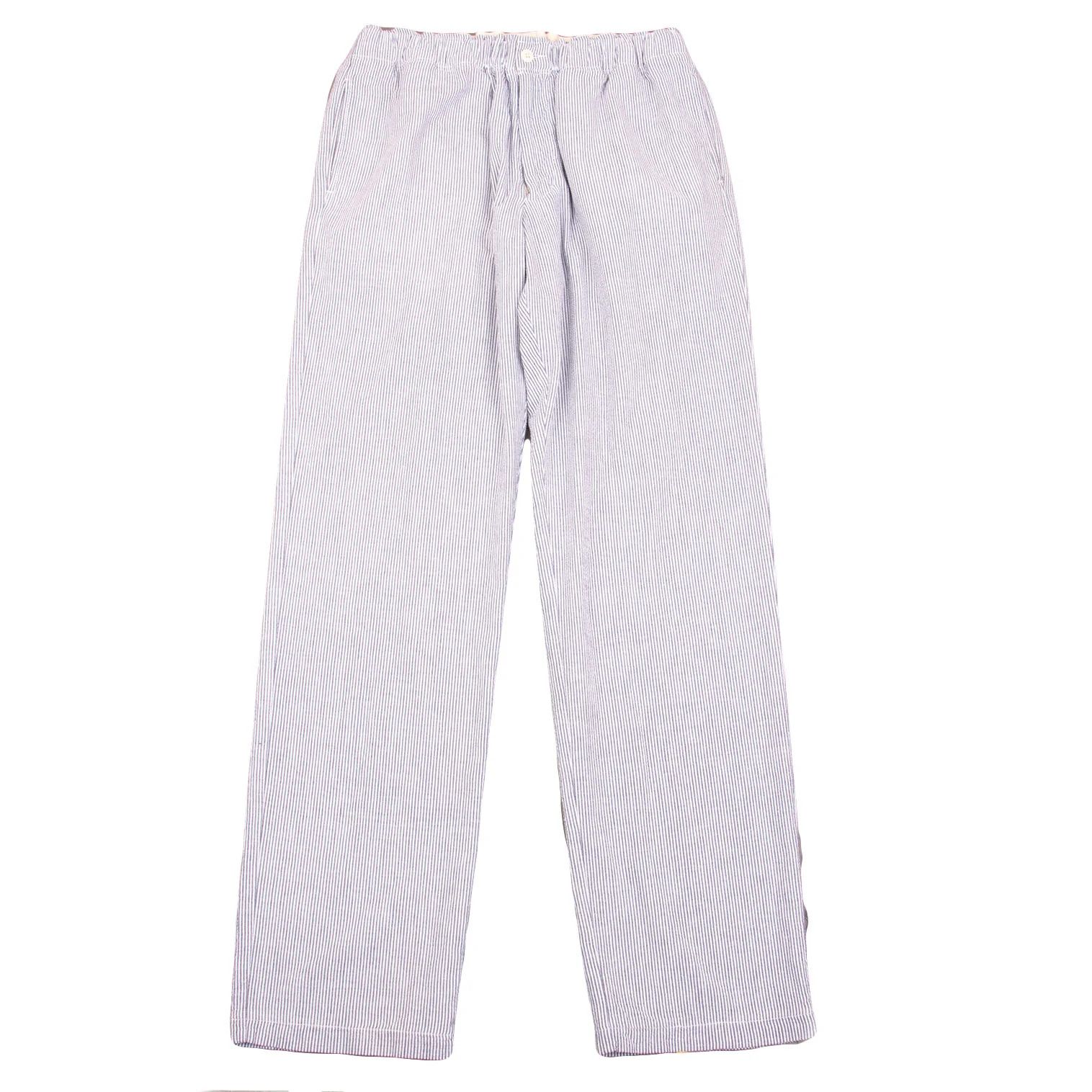 Engineered Garments Stripe Elastic Waist Pants in White Gray Size M Size US 34 / EU 50 - 1 Thumbnail